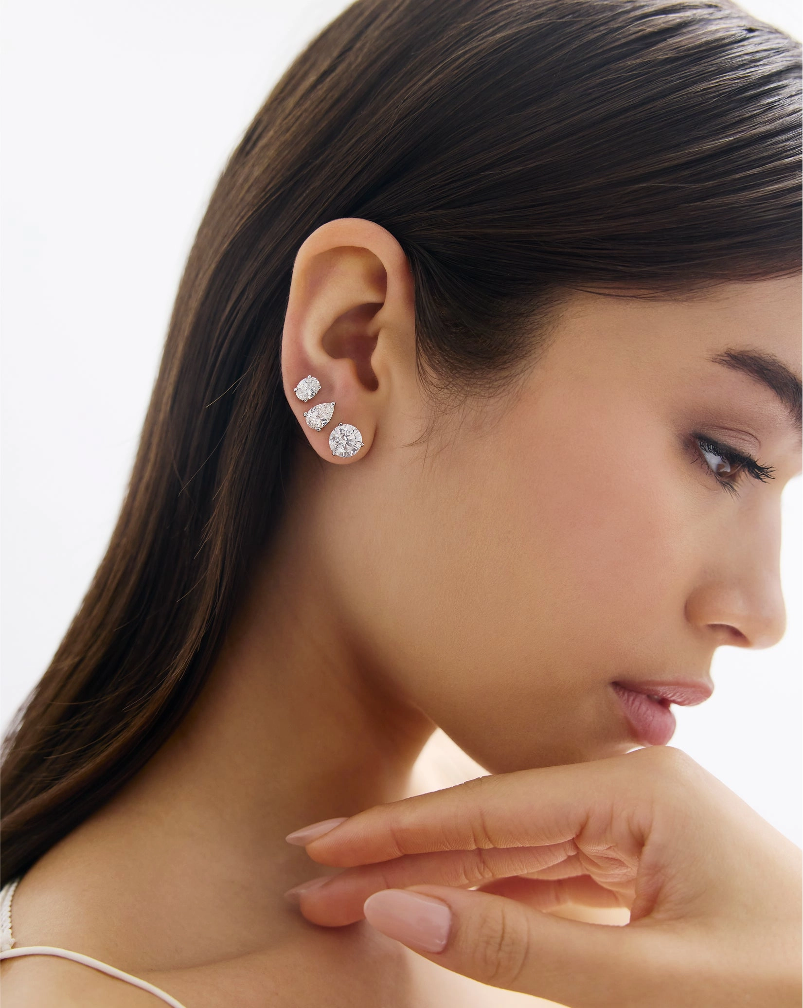 Oval Lab Diamond Studs