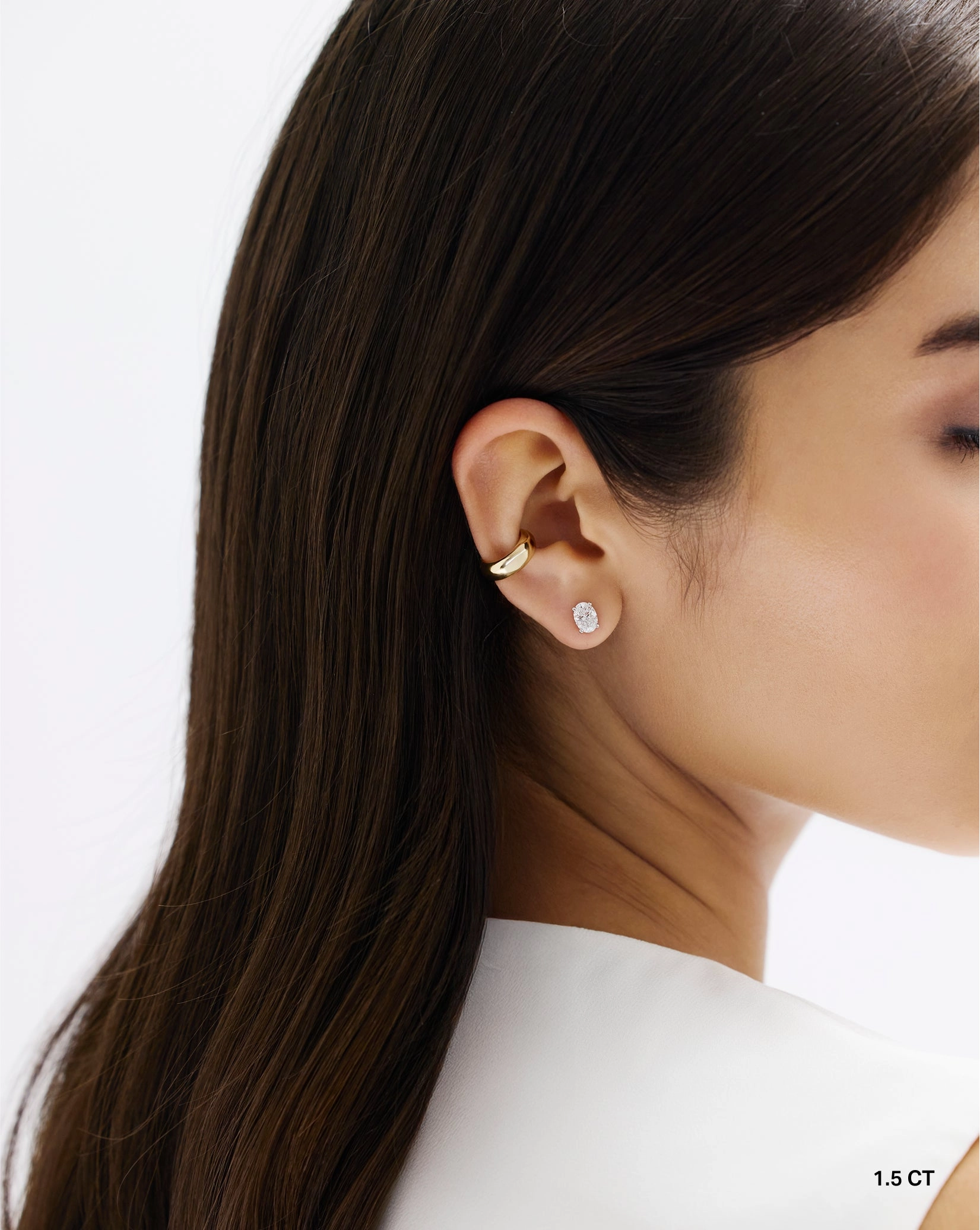 Oval Lab Diamond Studs