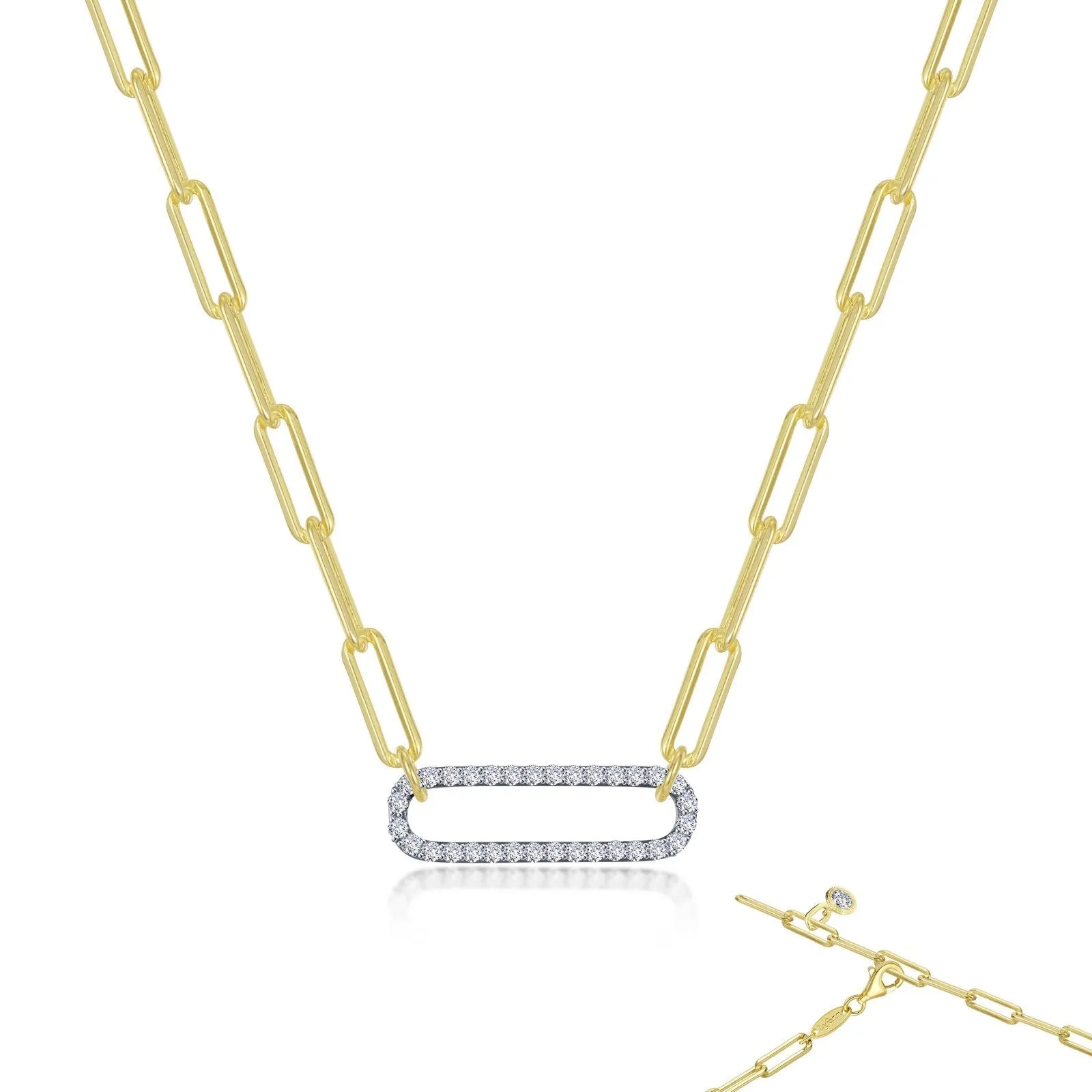 Paperclip Necklace N0239CLP20
