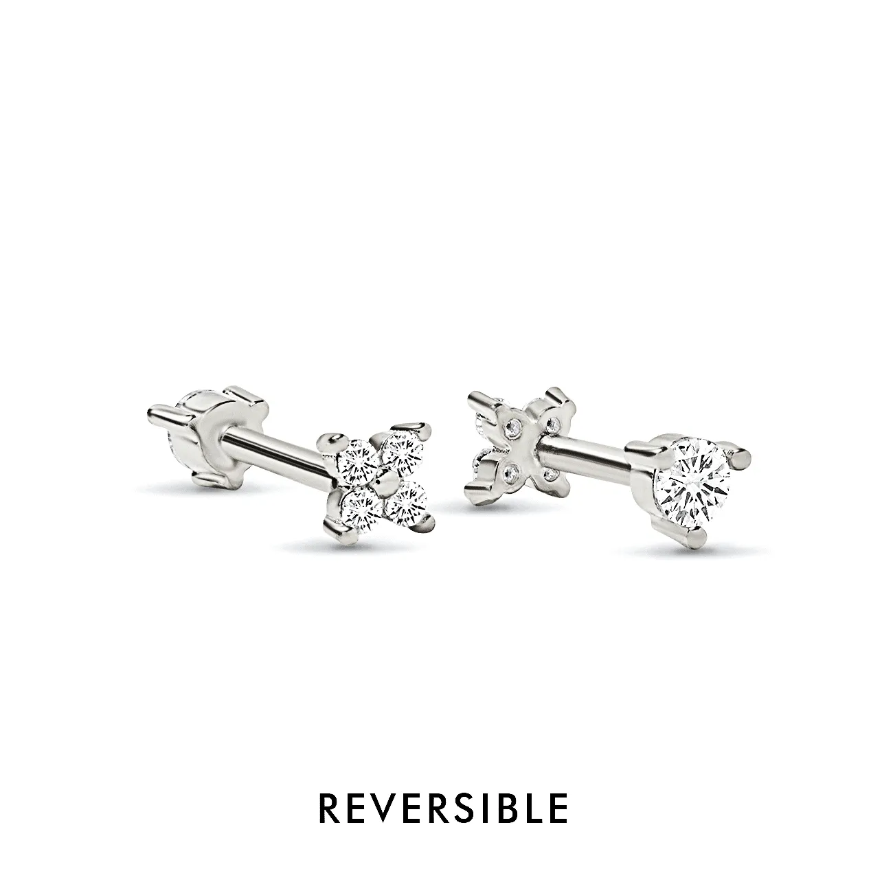 Pav   Flor Flat Back Studs