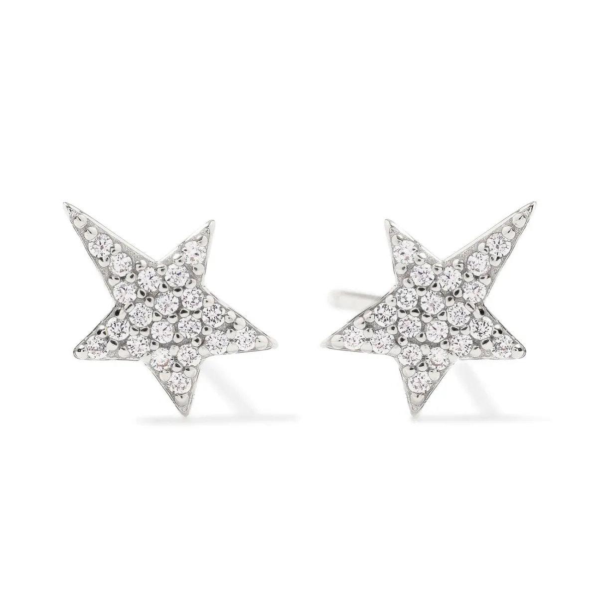 Pav Star Stud Earrings
