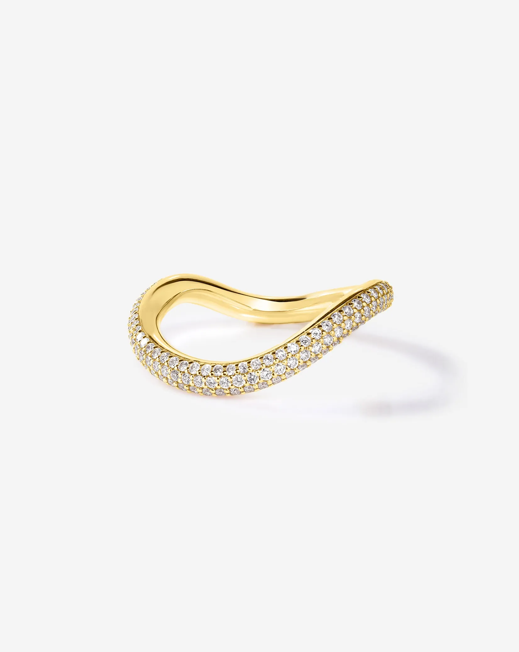 Pav Wave Wedding Band