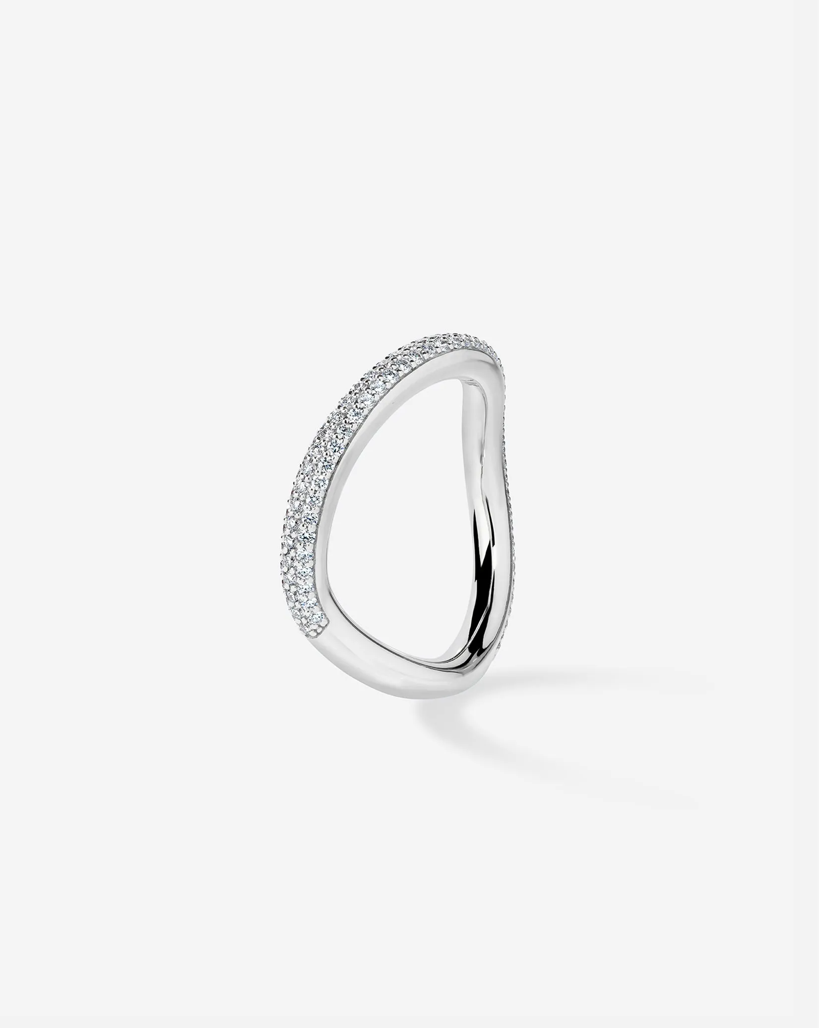 Pav Wave Wedding Band