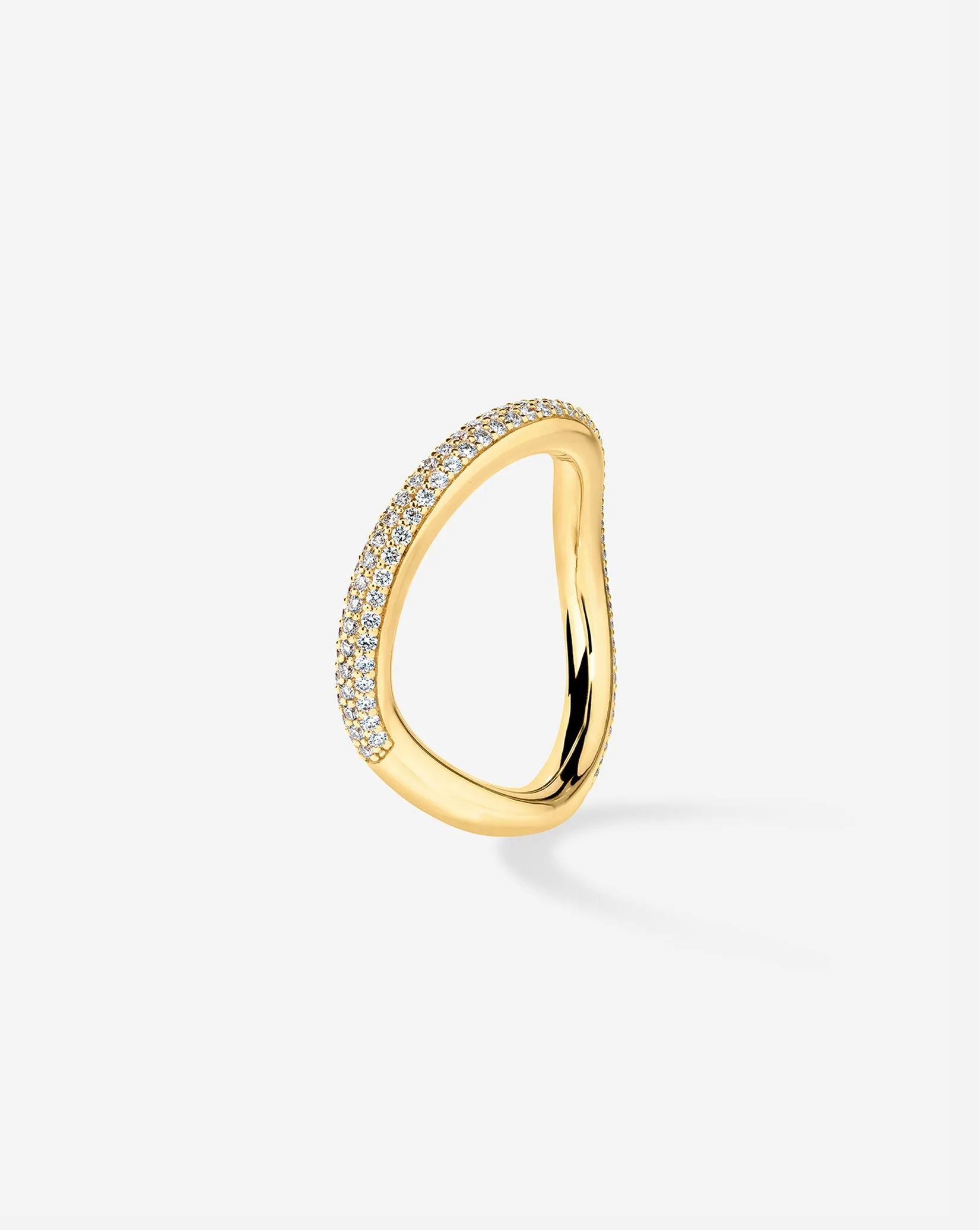 Pav Wave Wedding Band