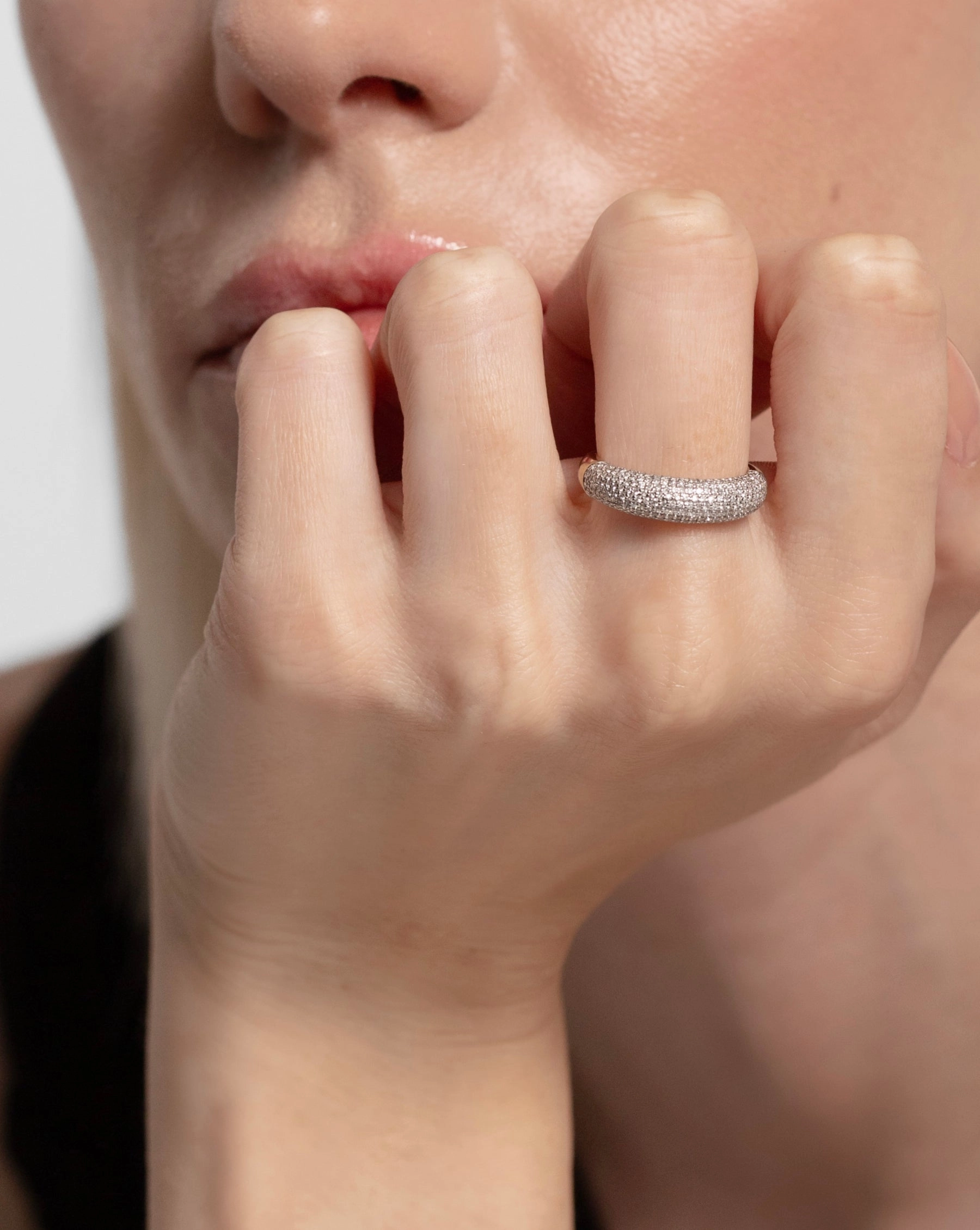 Pav Diamond Cloud Ring