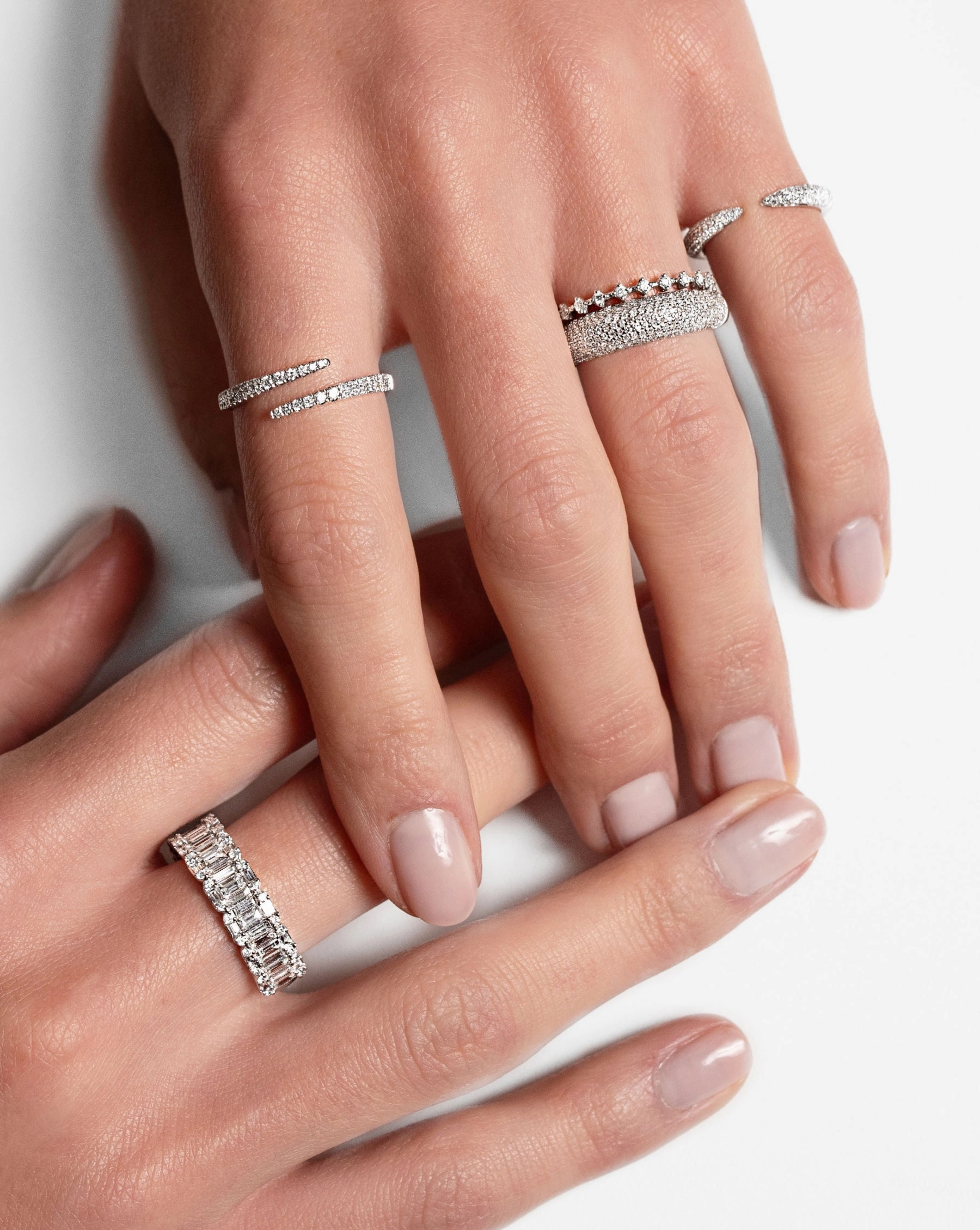 Pav Diamond Cloud Ring