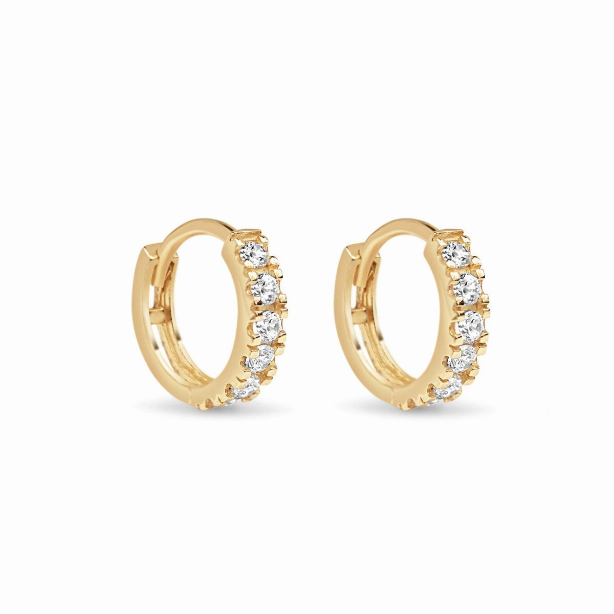 Pav Huggie Earrings
