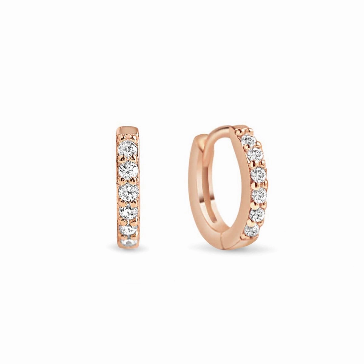 Pav Huggie Earrings