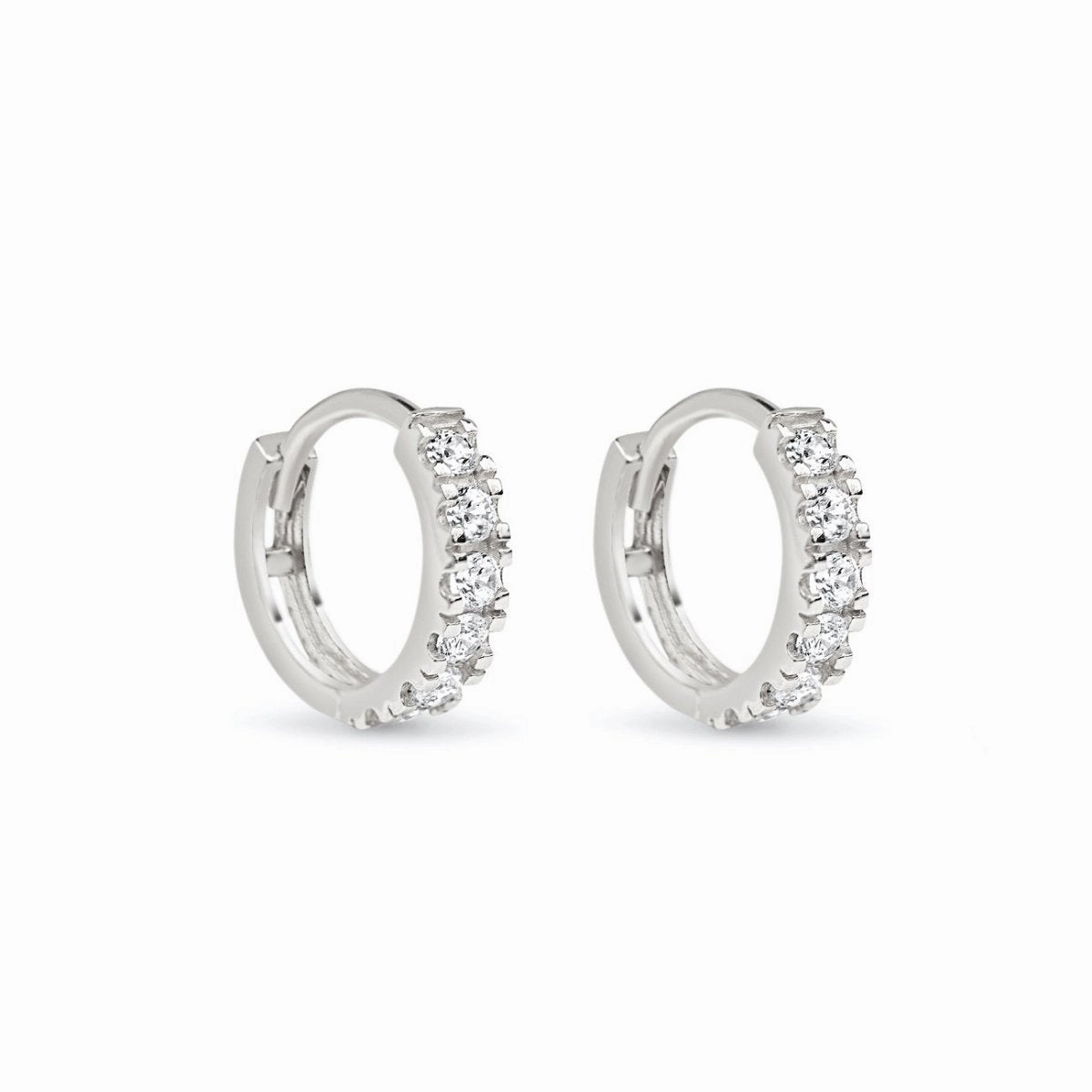 Pav Huggie Earrings