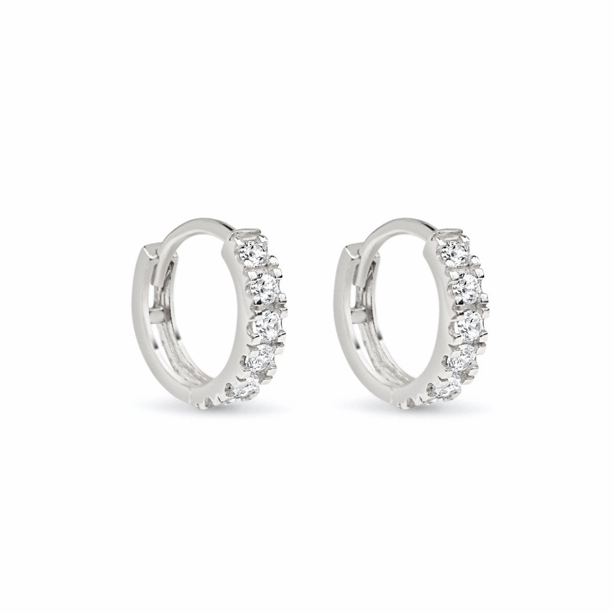 Pav Huggie Earrings