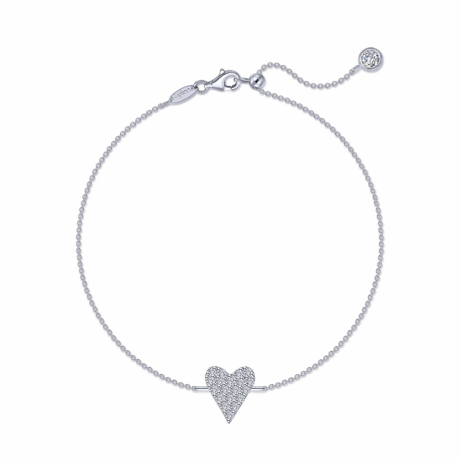 Pave Heart Bracelet B0188CLP75