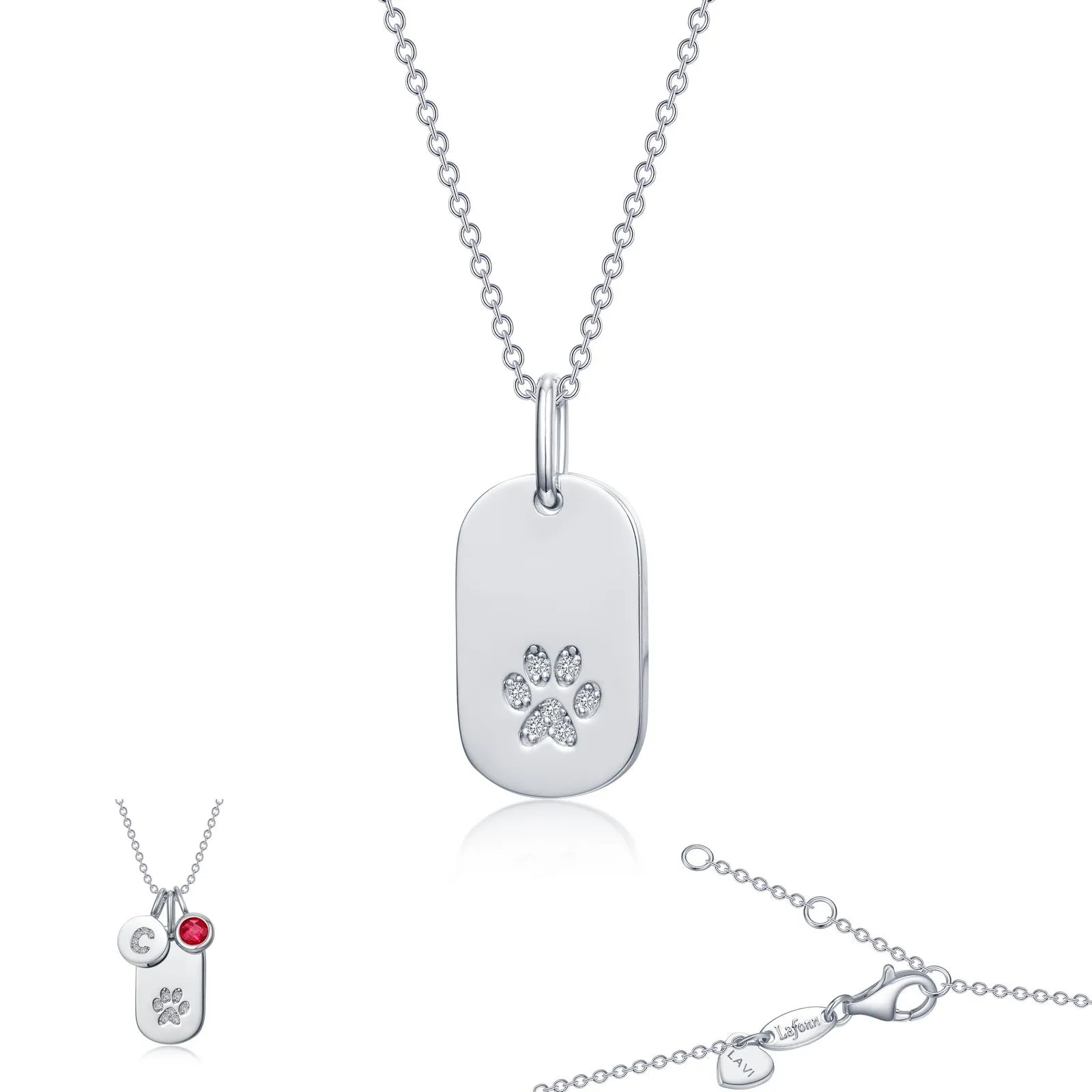 Paw Print Necklace LV011CLP20