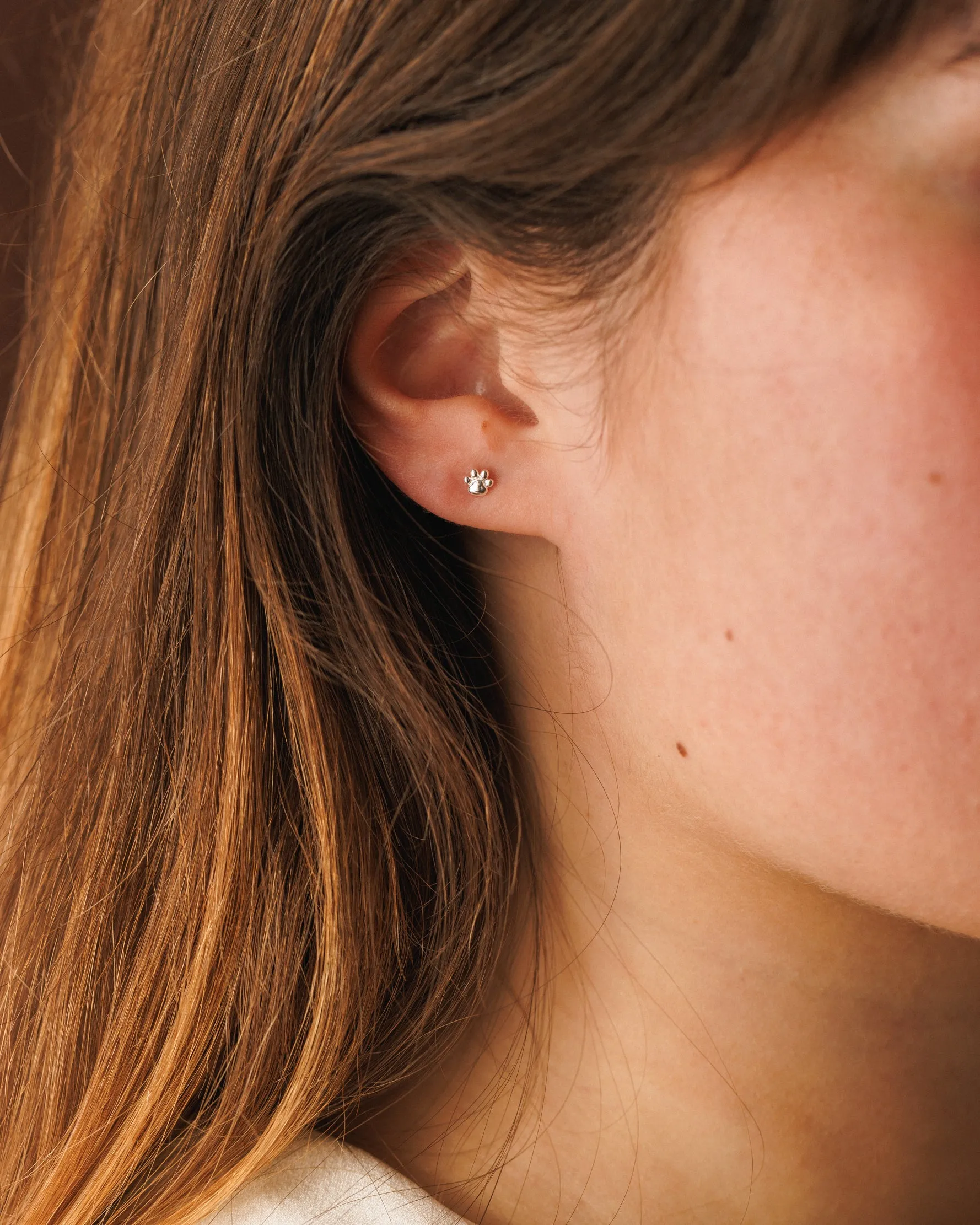 Paw Print Studs