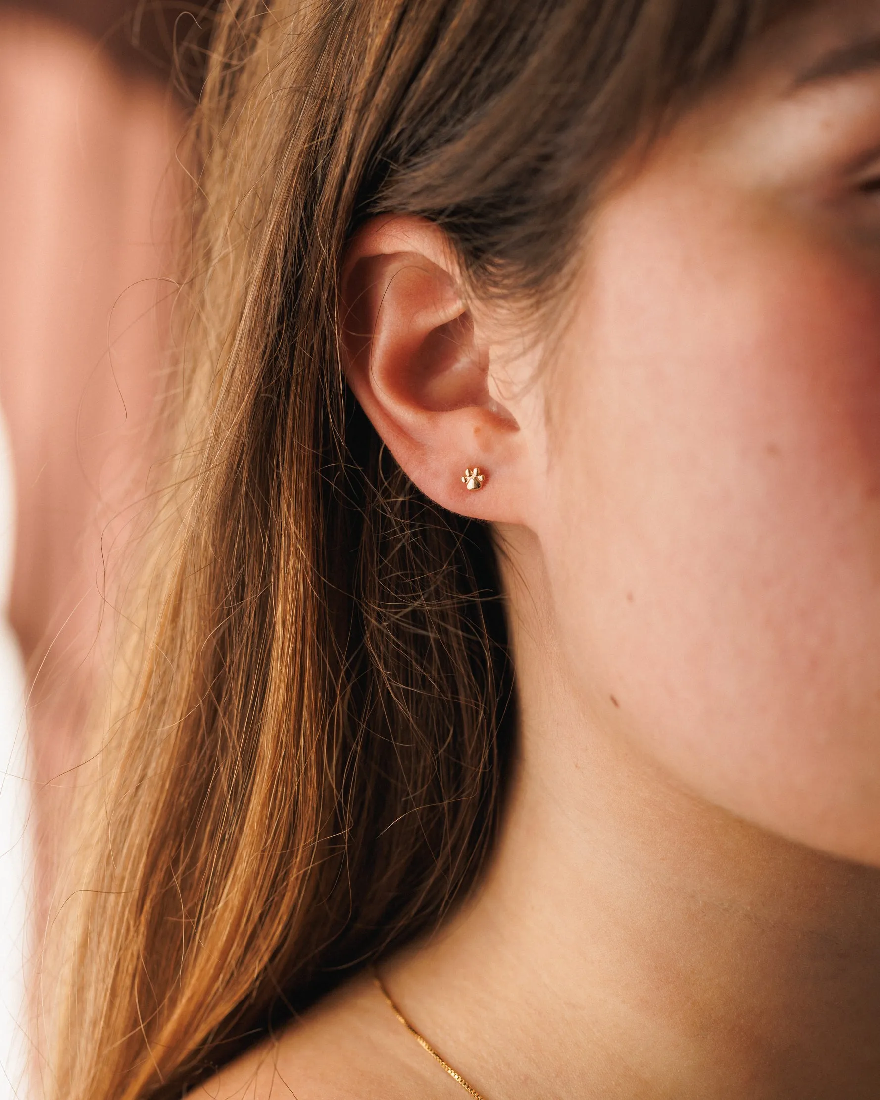Paw Print Studs