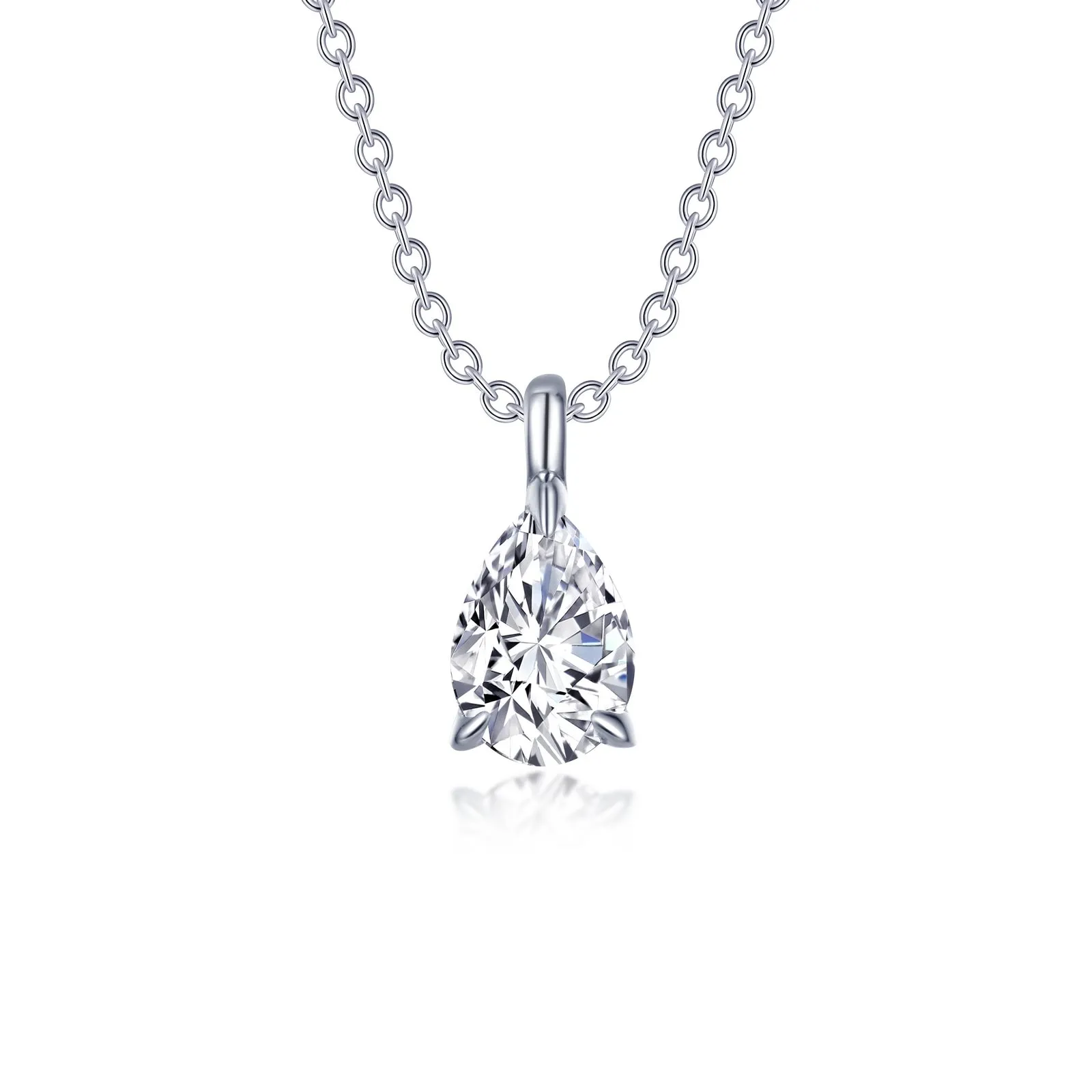 Pear-Shaped Solitaire Necklace P0273CLP20