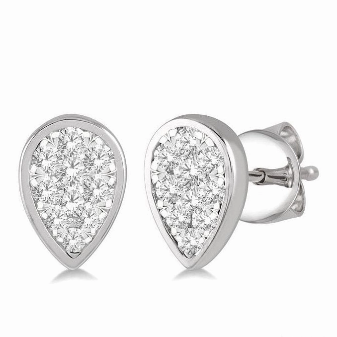 Pear Shape Lovebright Essential Diamond Stud Earrings