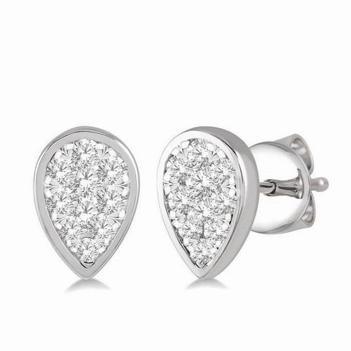 Pear Shape Lovebright Essential Diamond Stud Earrings