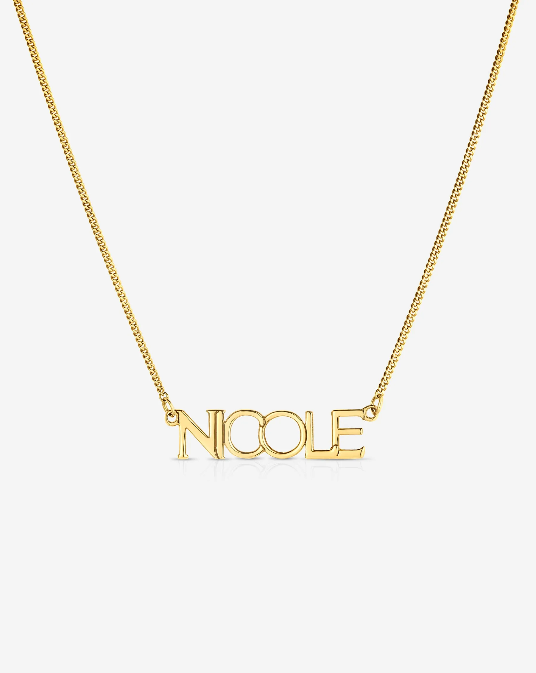 Personalized Block Name Necklace