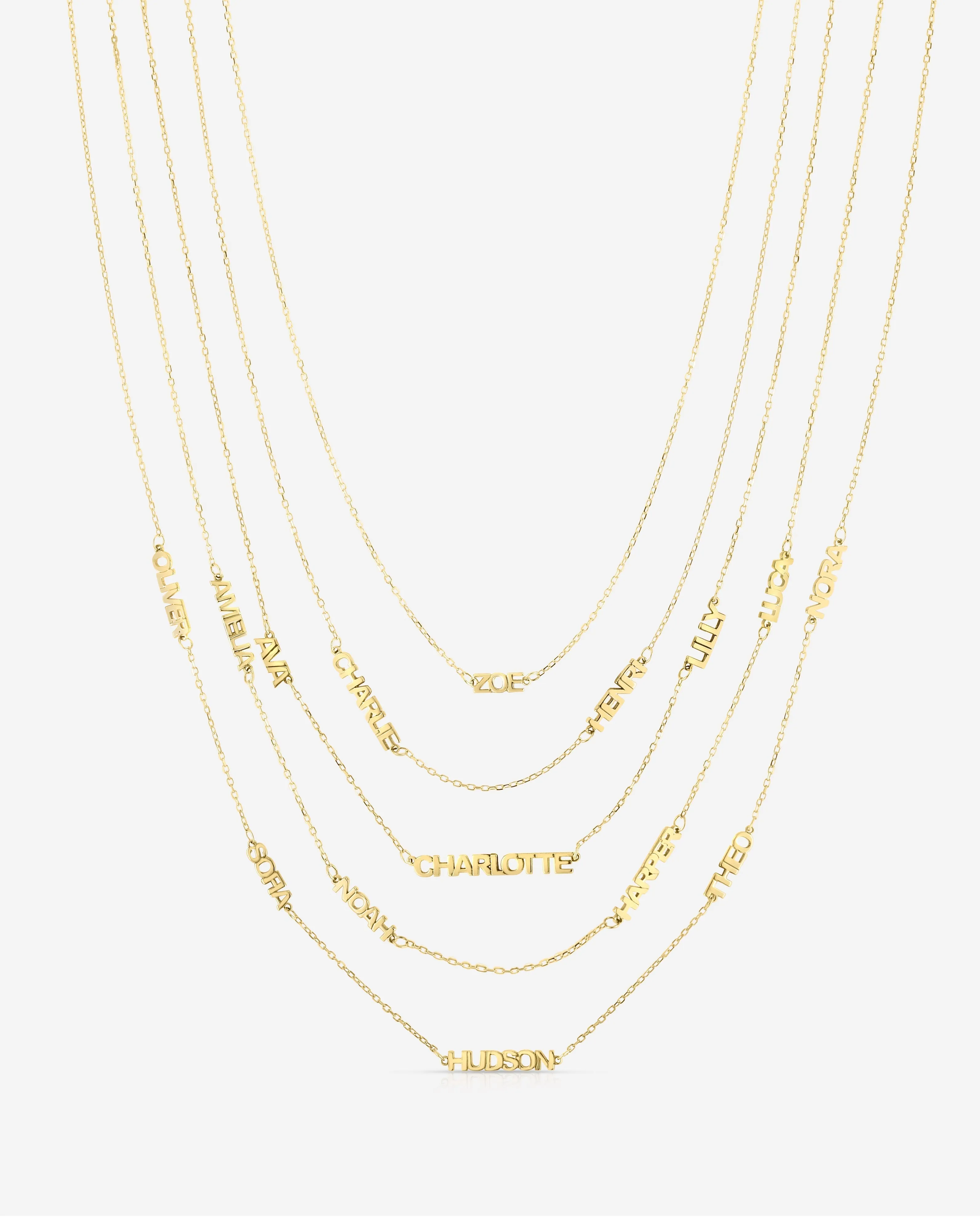 Personalized Multi-Name Necklace