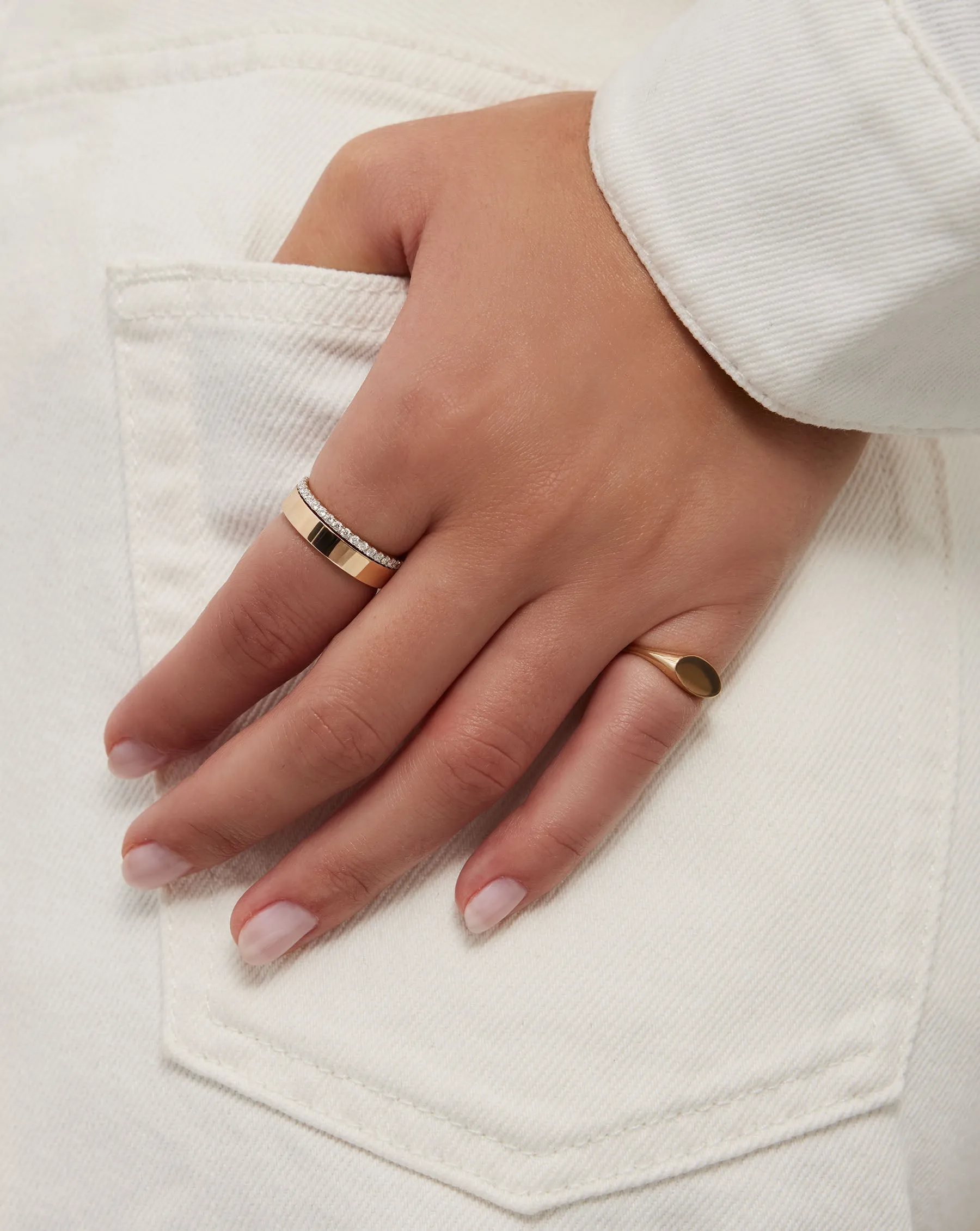 Personalized Perfect Pav Diamond Ring | Platinum