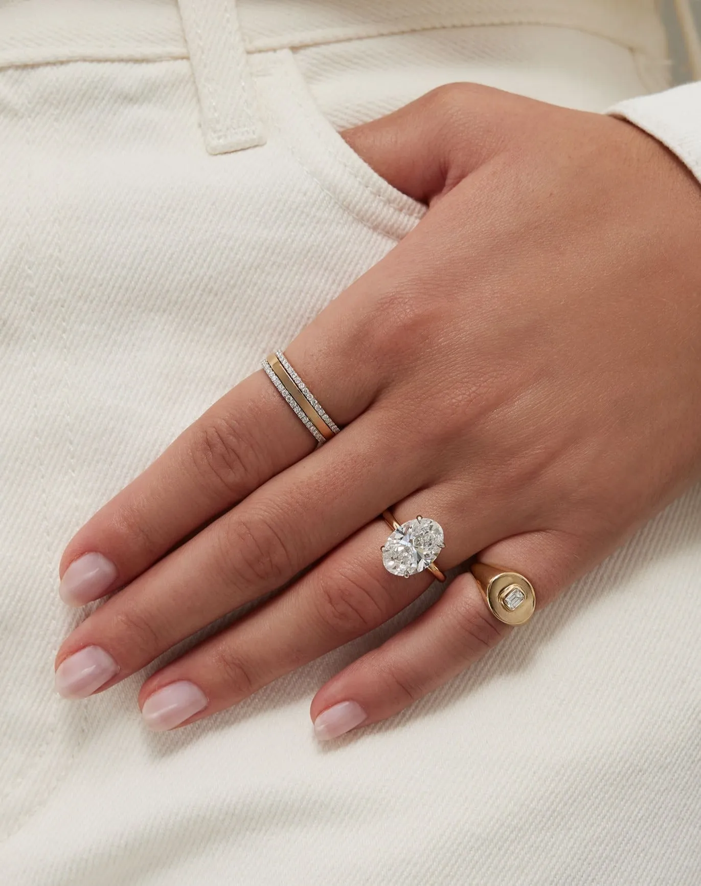 Personalized Perfect Pav Diamond Ring | Platinum