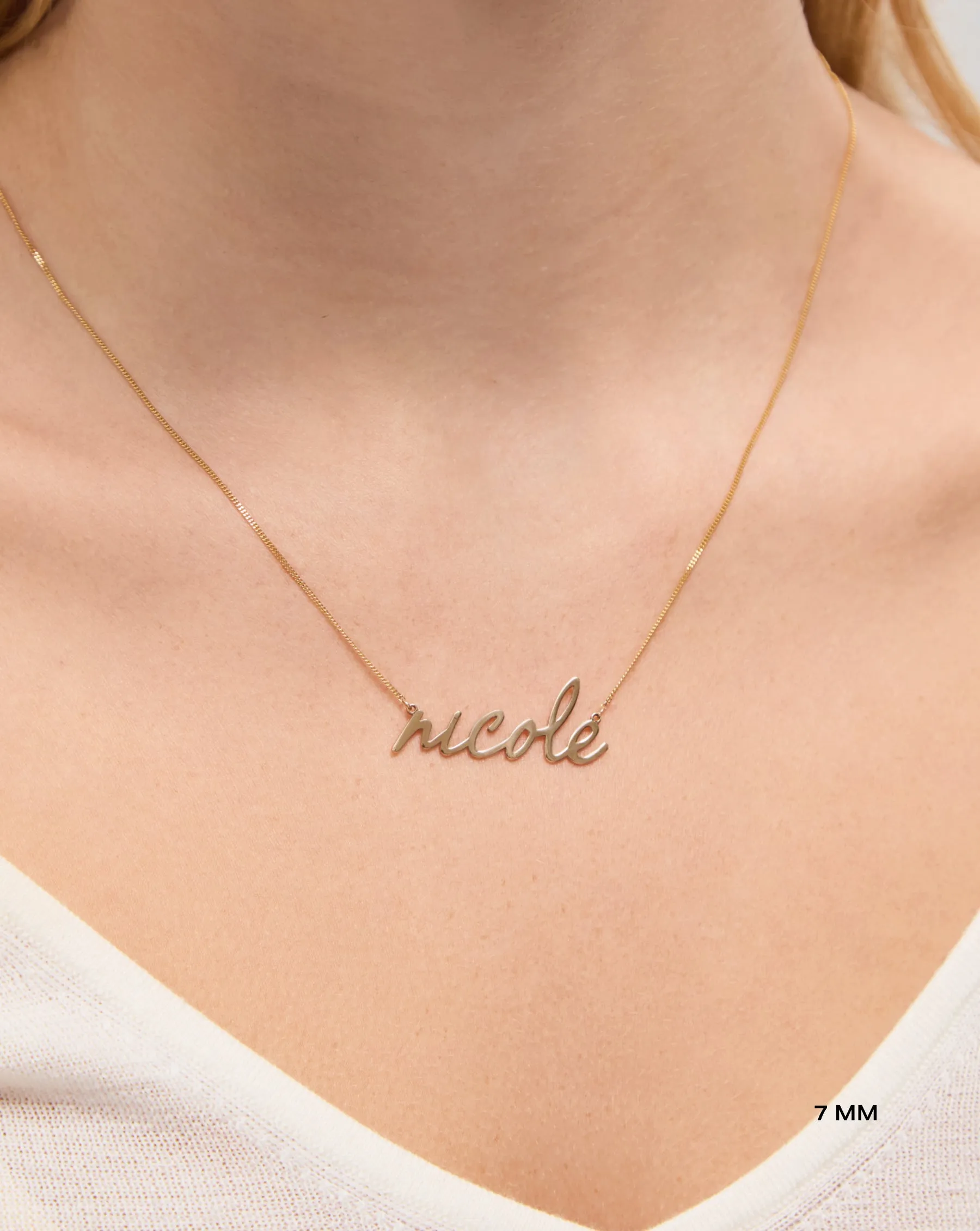 Personalized Script Name Necklace