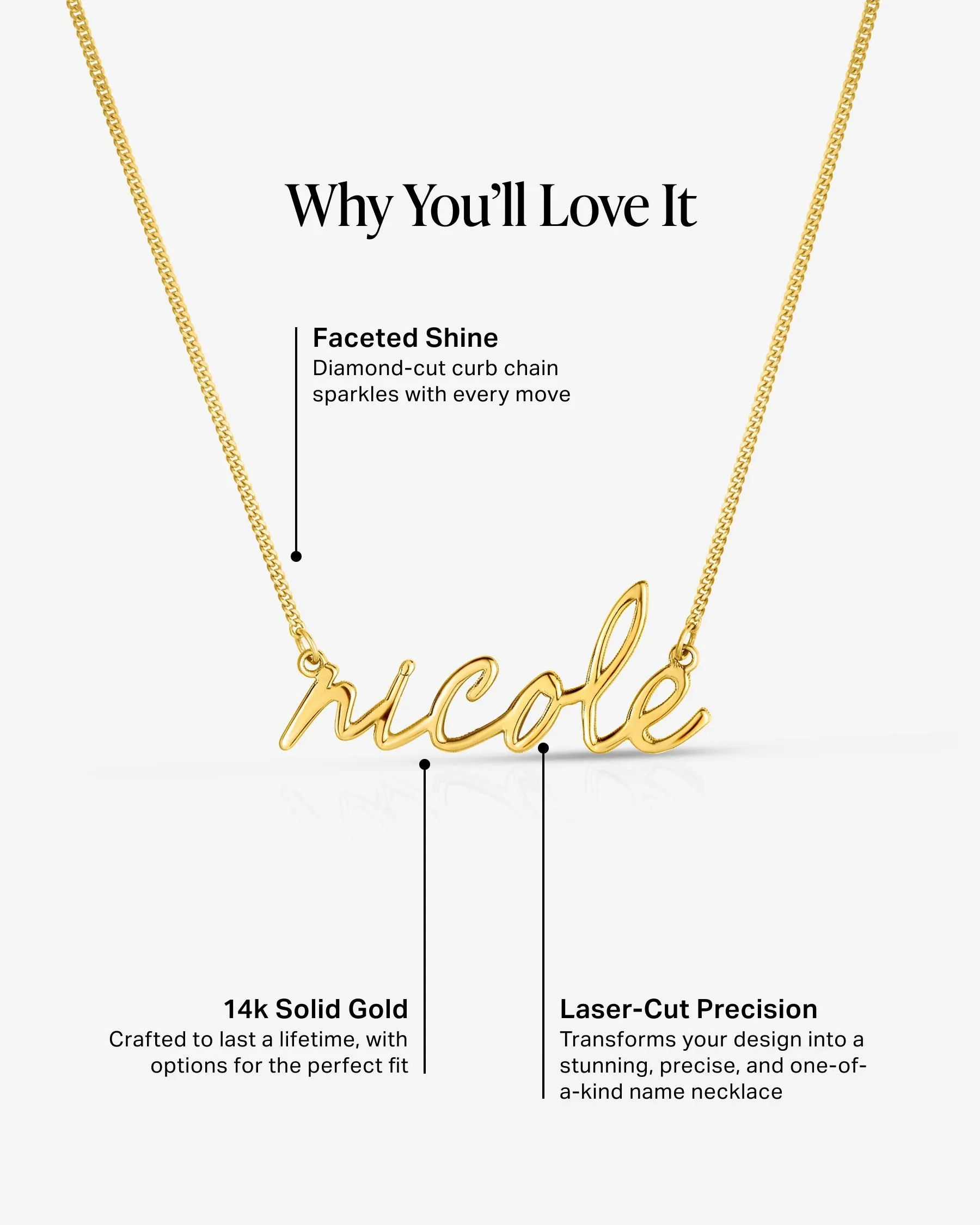 Personalized Script Name Necklace