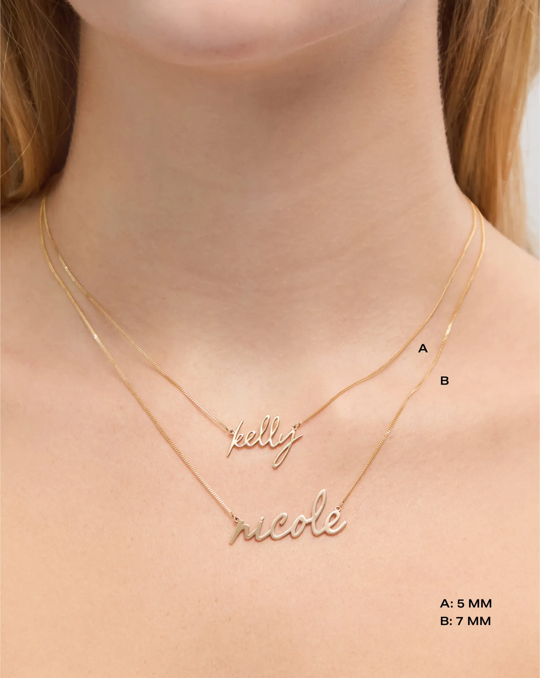 Personalized Script Name Necklace