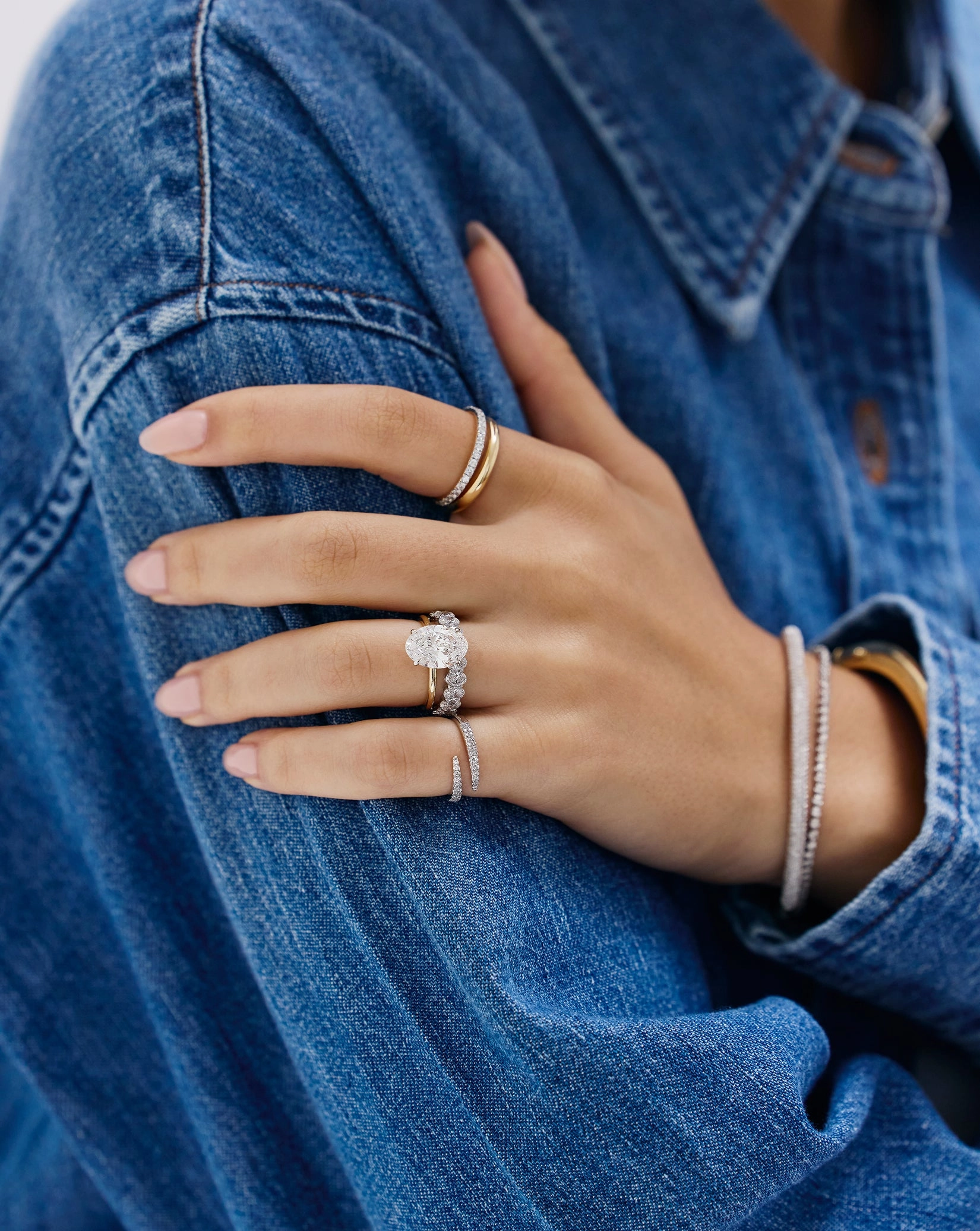 Petite Gold Cloud Ring