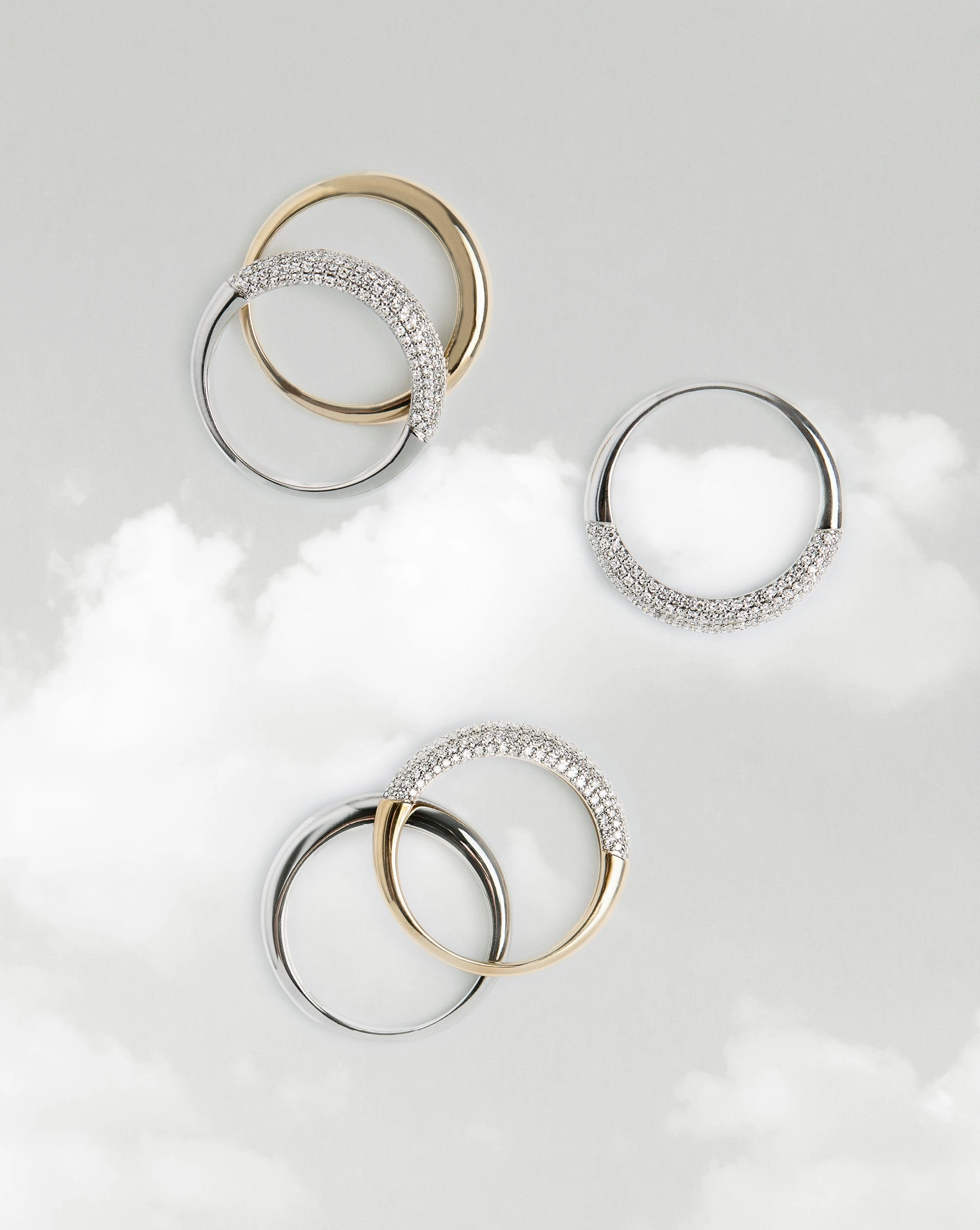 Petite Gold Cloud Ring