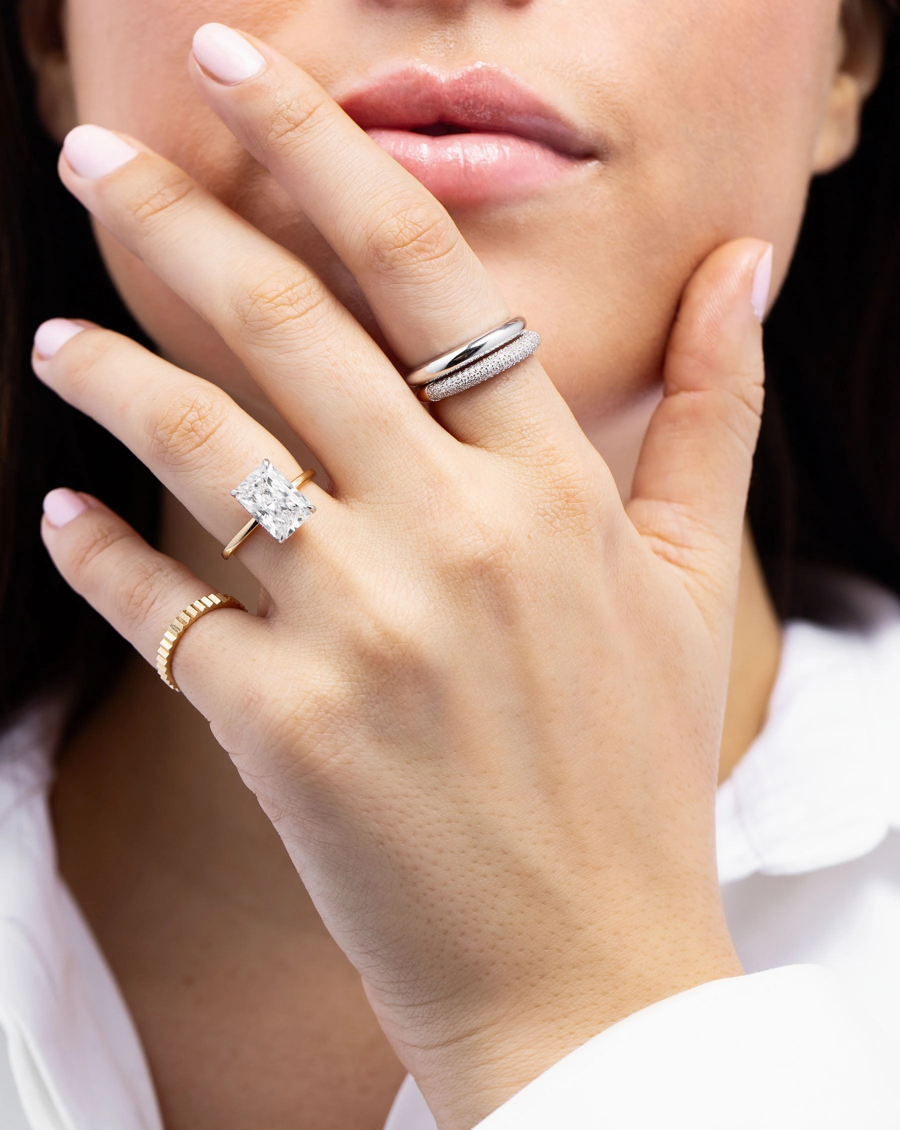 Petite Pav Diamond Cloud Ring