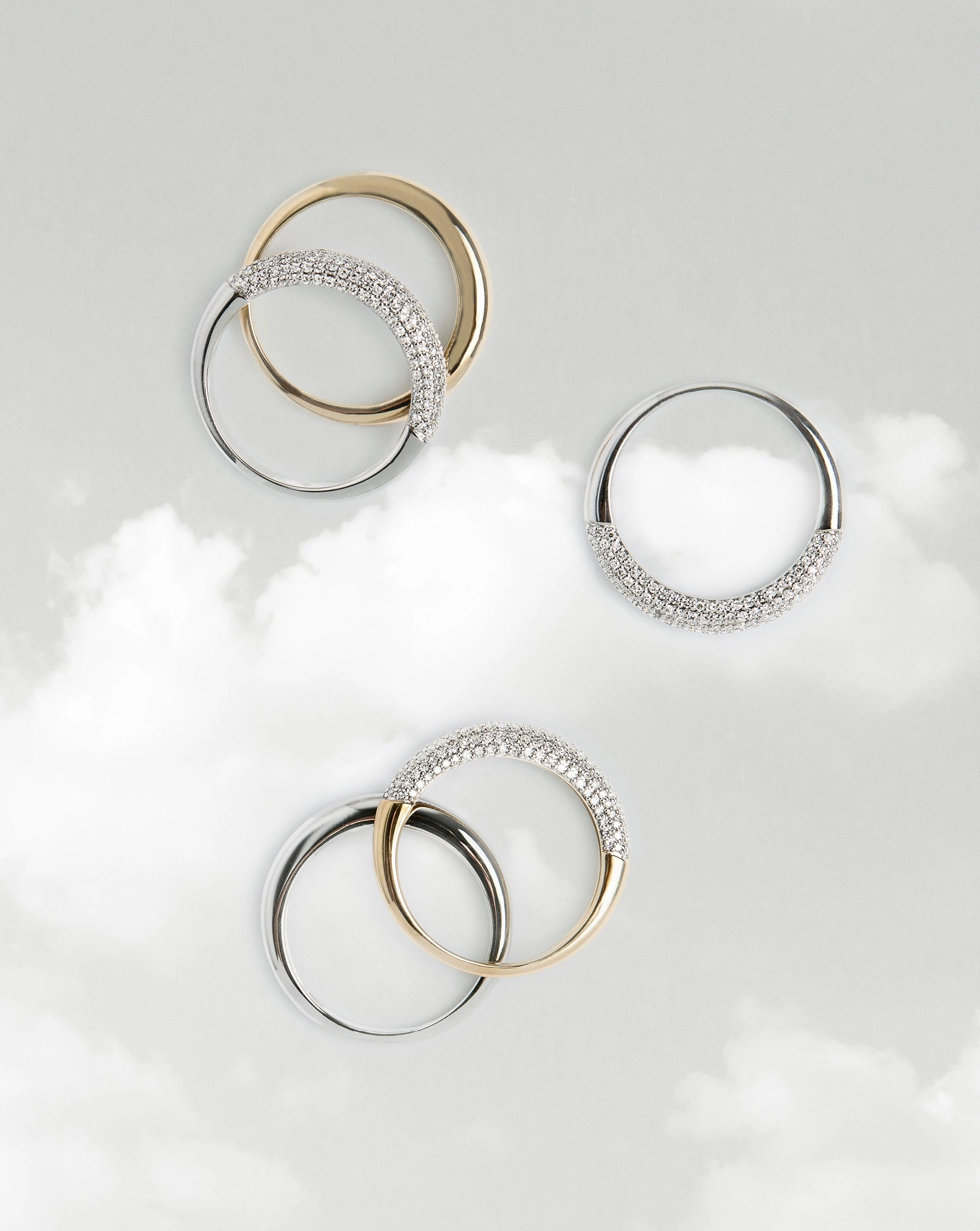 Petite Pav Diamond Cloud Ring