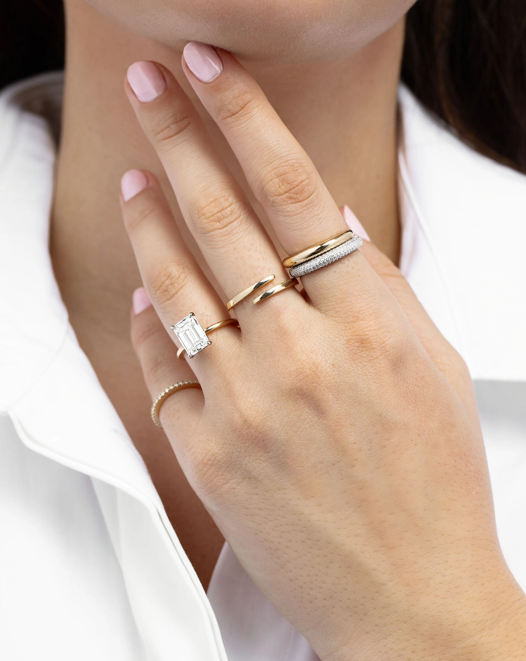 Petite Pav Diamond Cloud Ring
