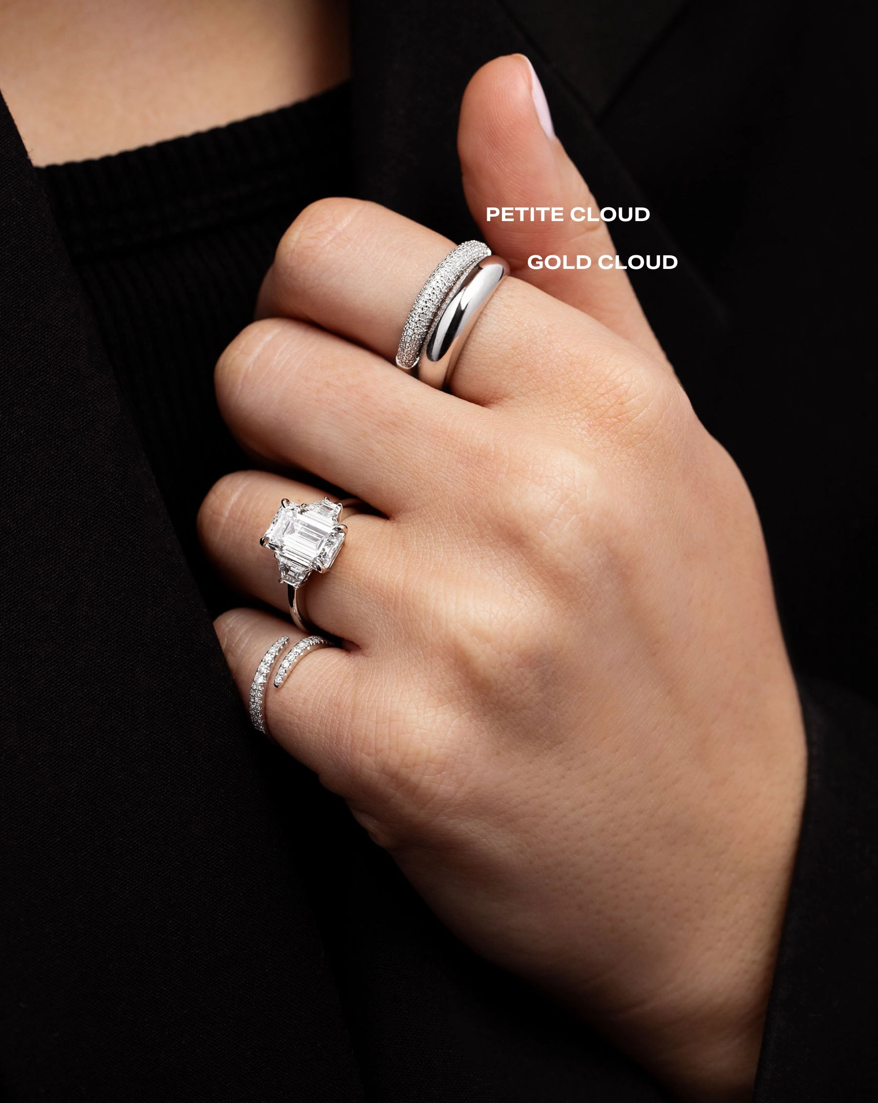 Petite Pav Diamond Cloud Ring