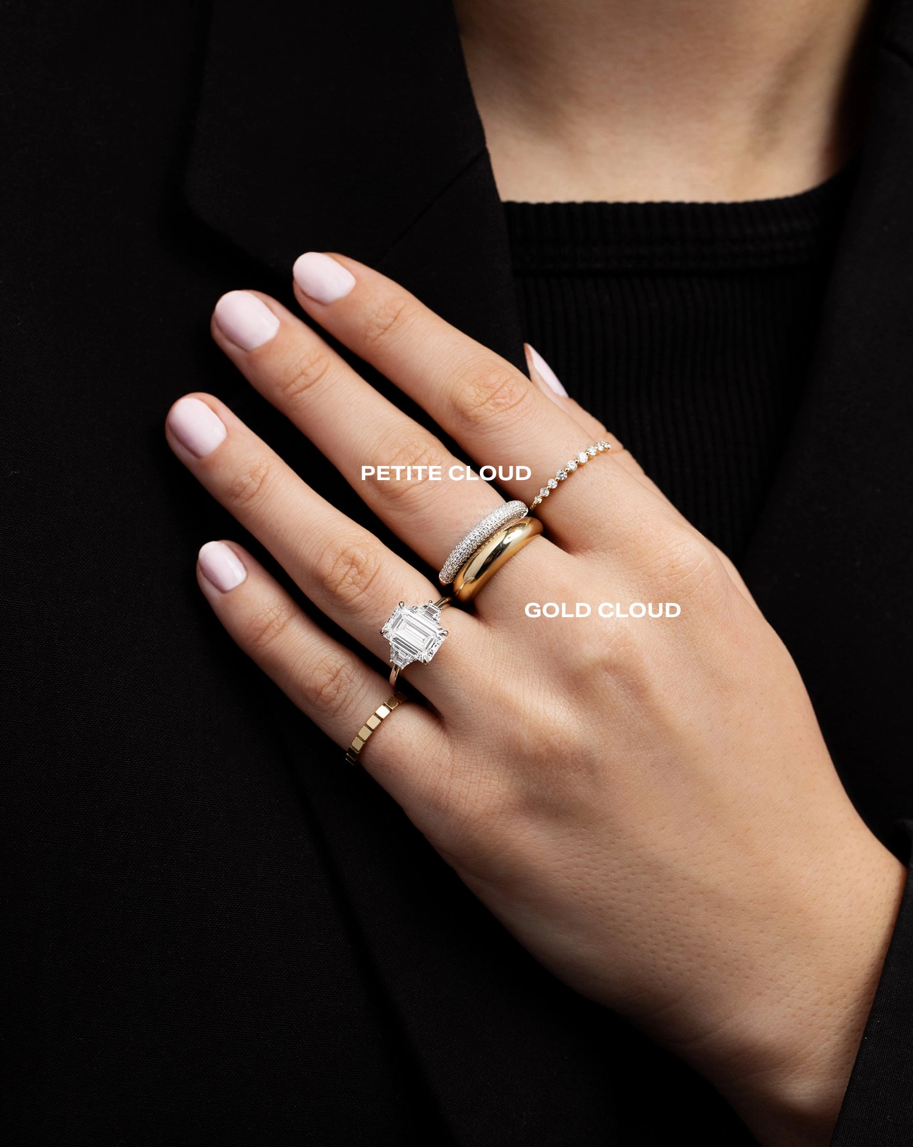 Petite Pav Diamond Cloud Ring