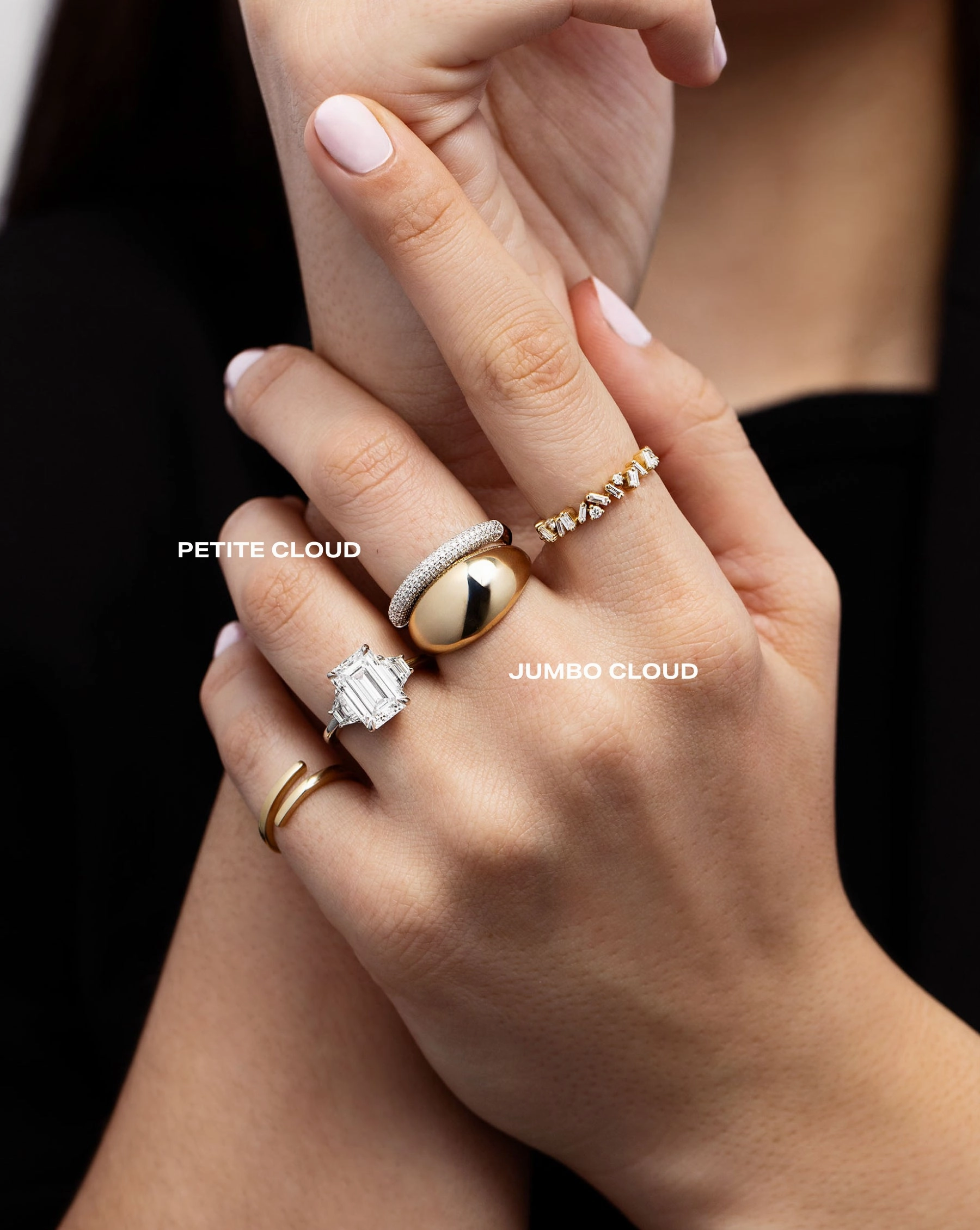 Petite Pav Diamond Cloud Ring