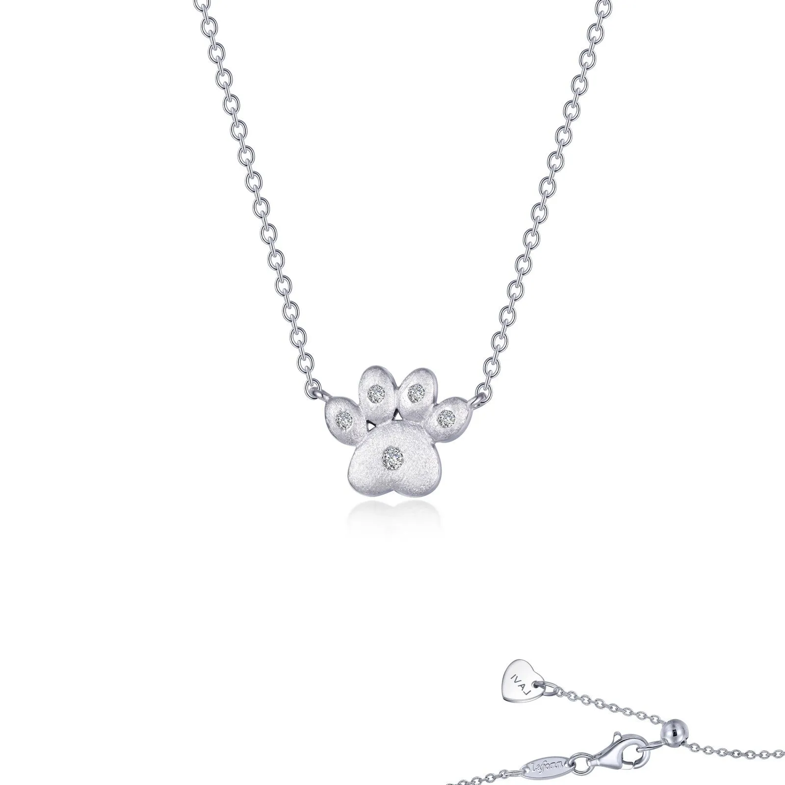 Puffy Paw Print Necklace LV008CLP20