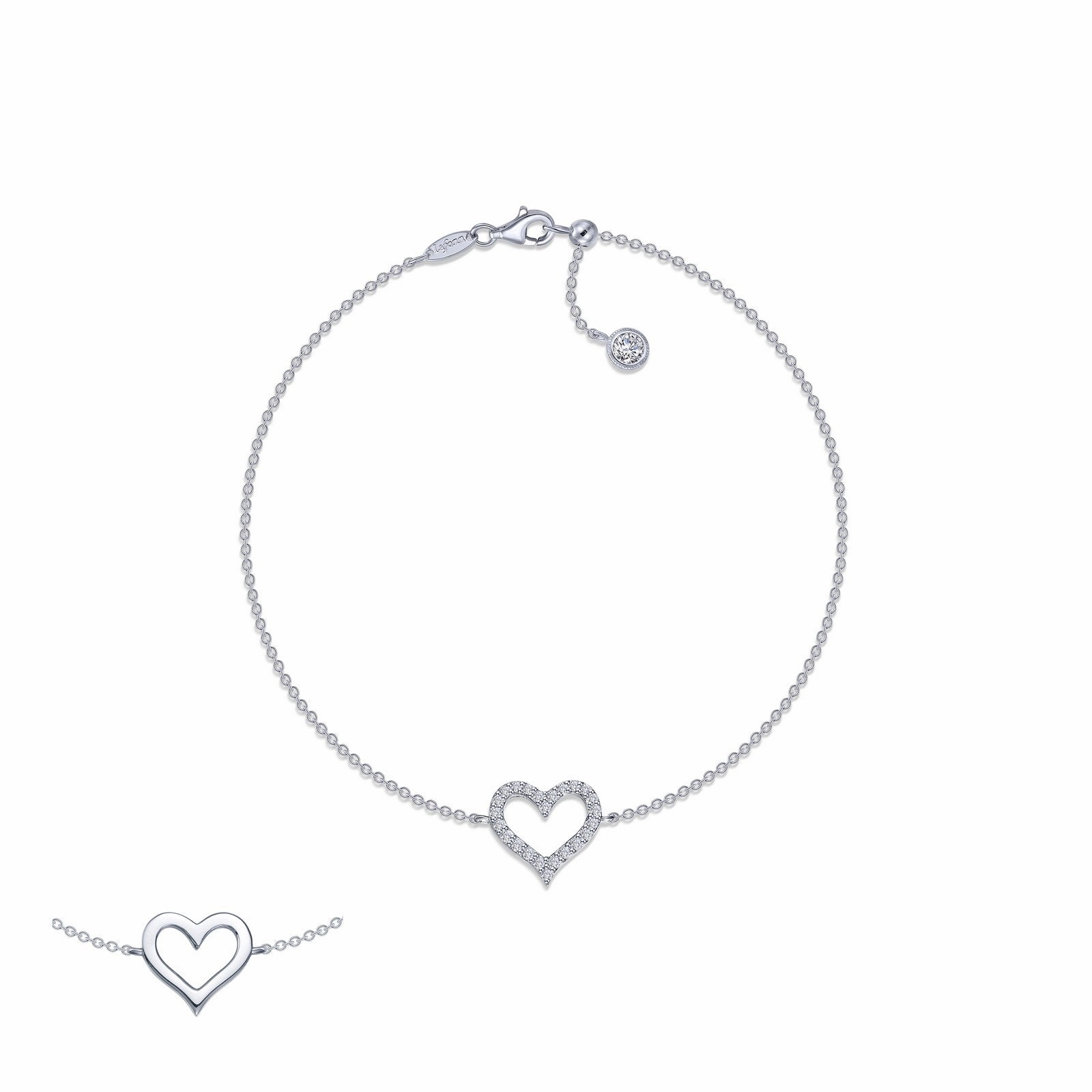 Reversible Cut-out Heart Bracelet B0202CLP70