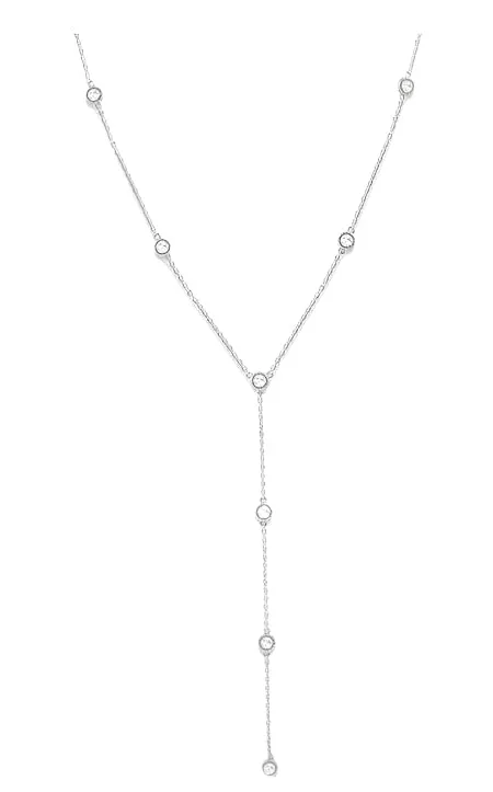 Rose Cut Diamond Station Necklace