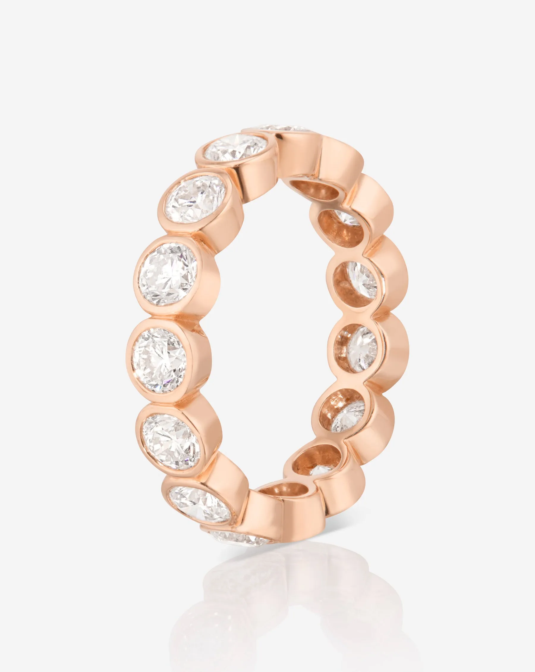 Round Bezel Eternity Band