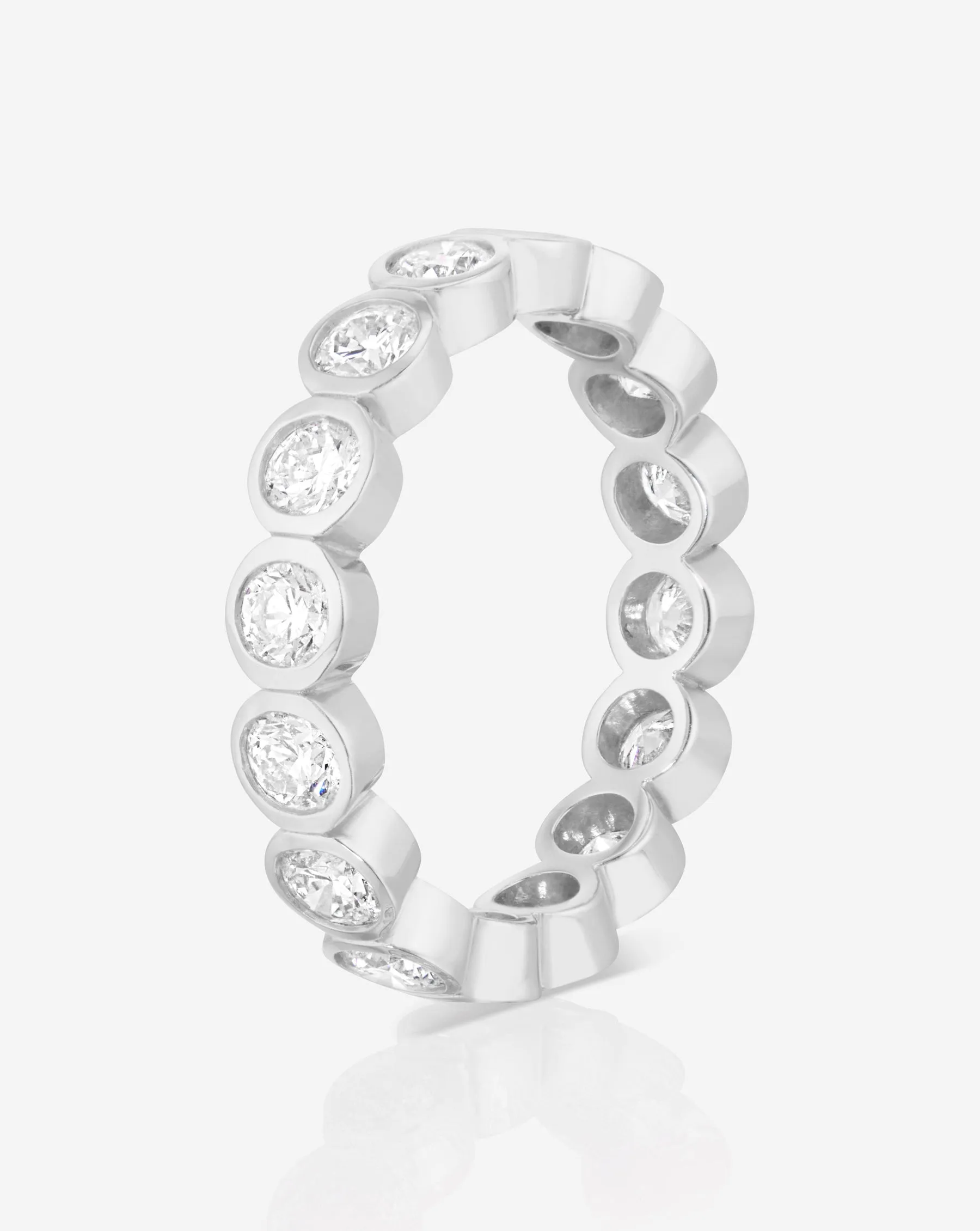 Round Bezel Eternity Band