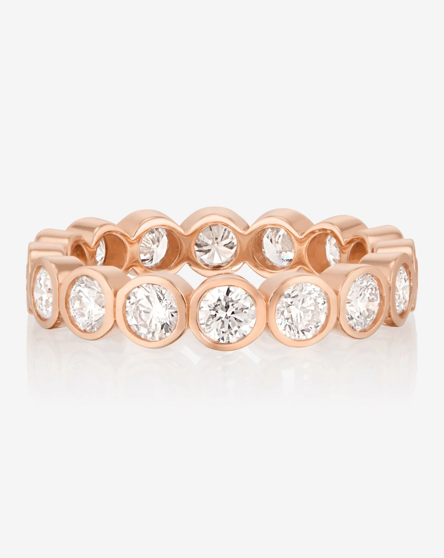 Round Bezel Eternity Band