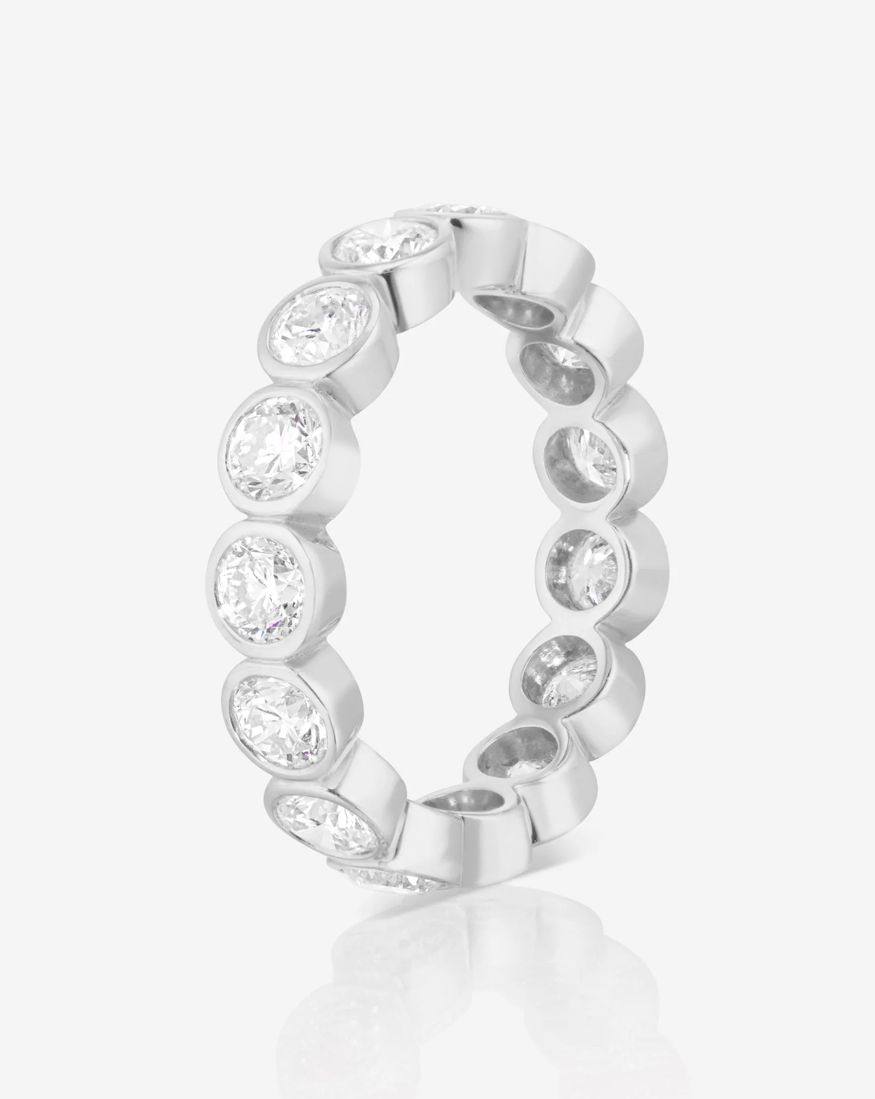 Round Bezel Eternity Band