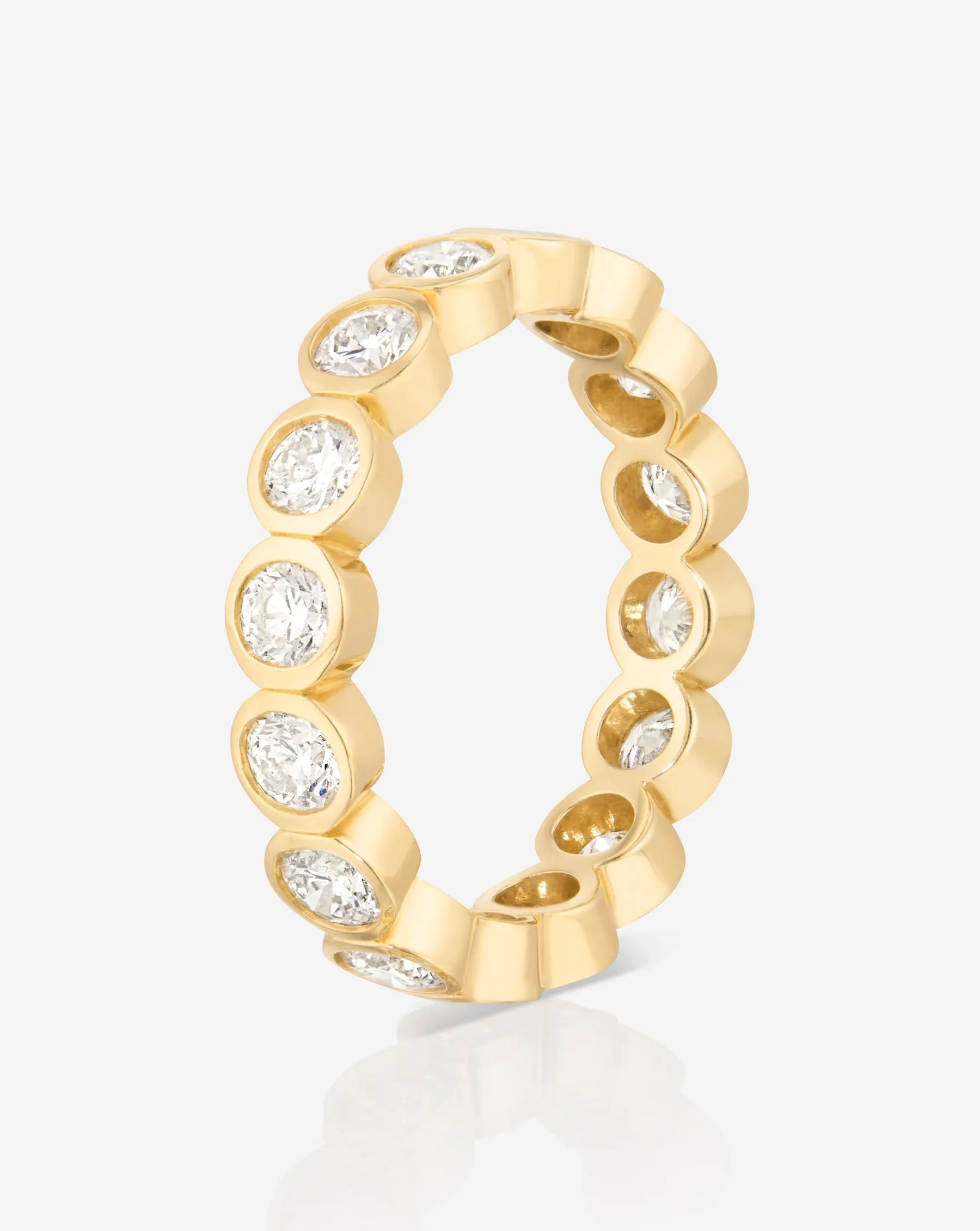 Round Bezel Eternity Band
