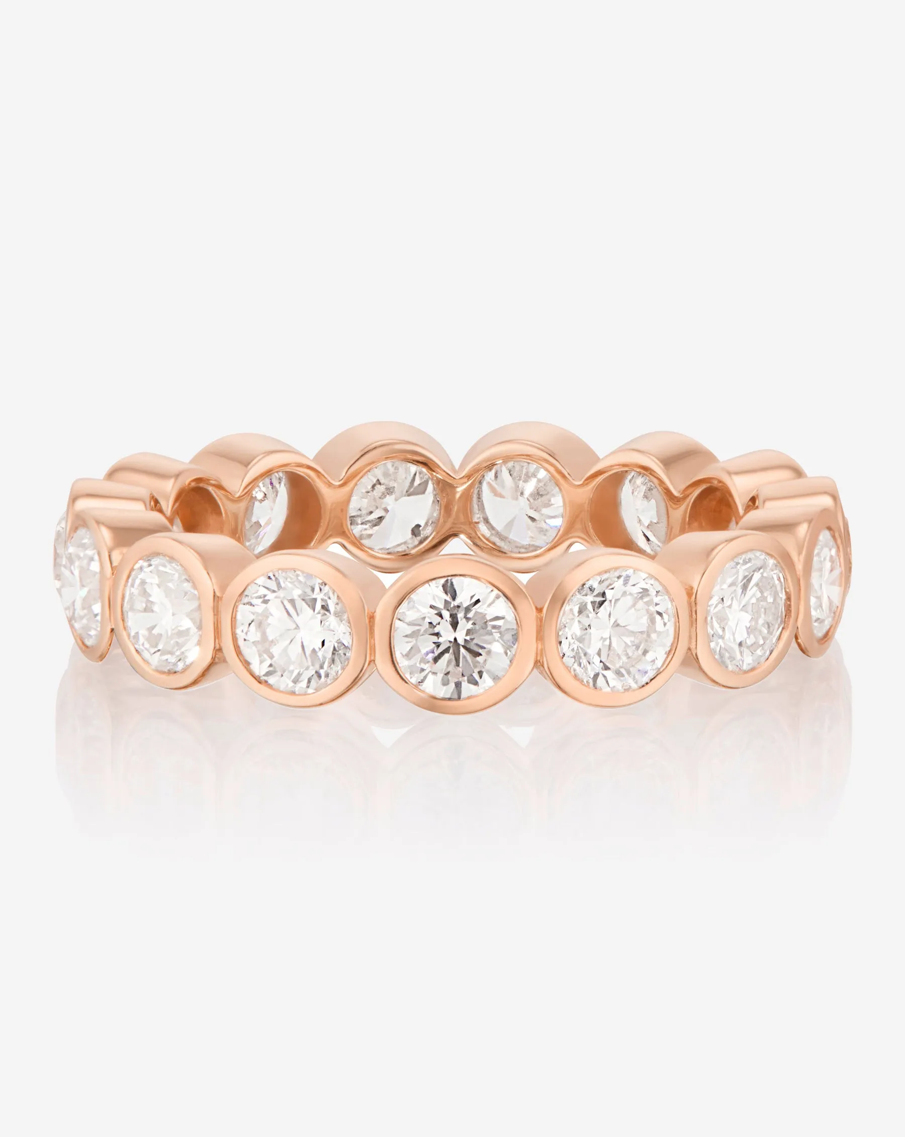 Round Bezel Eternity Band