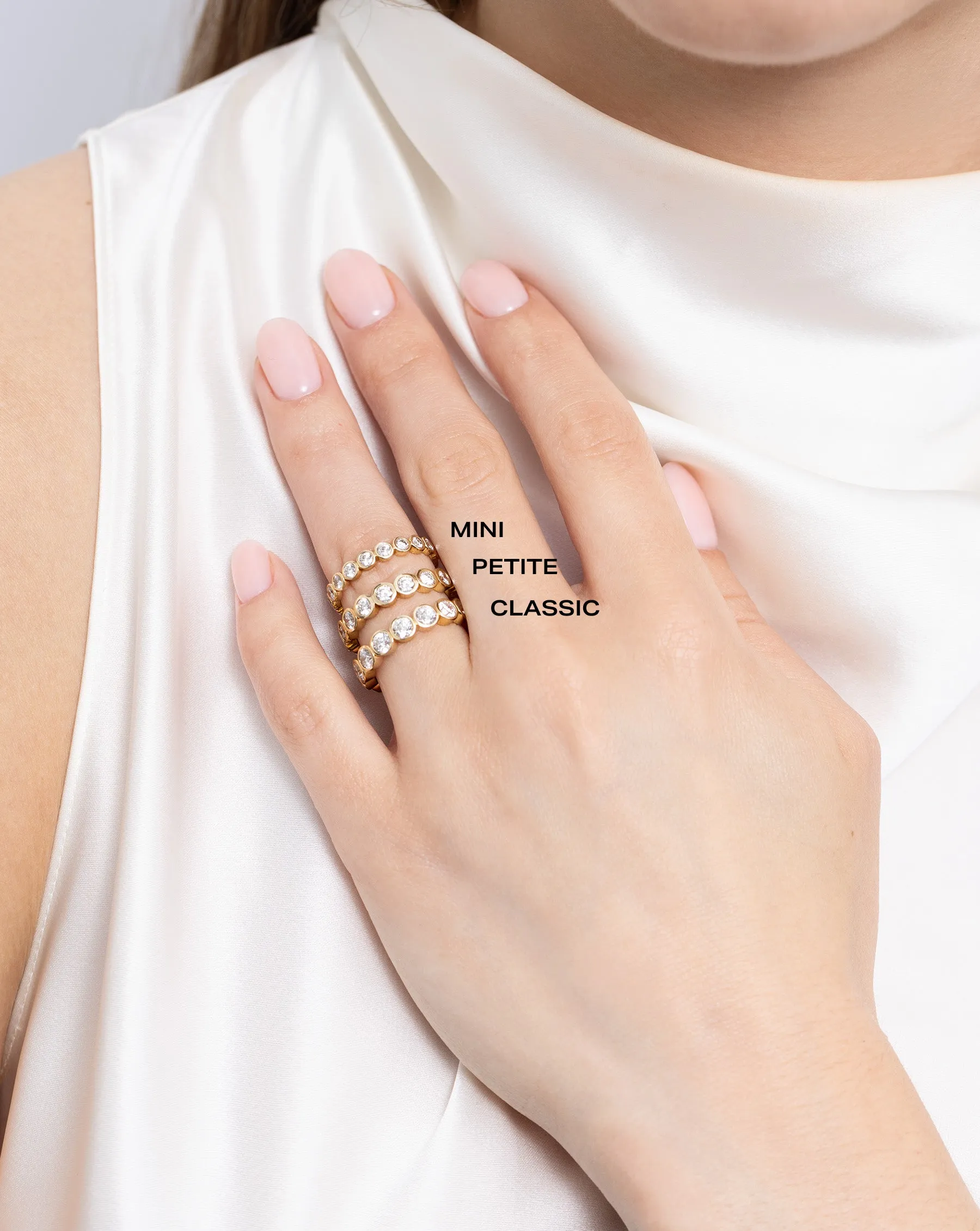 Round Bezel Eternity Band
