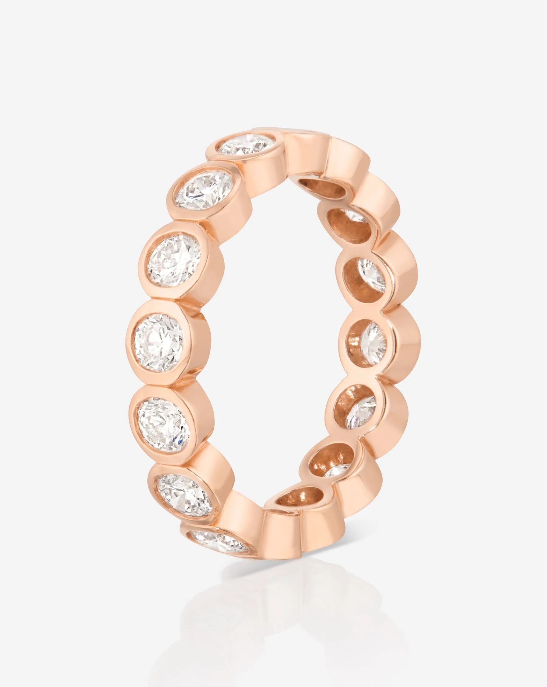 Round Bezel Eternity Band