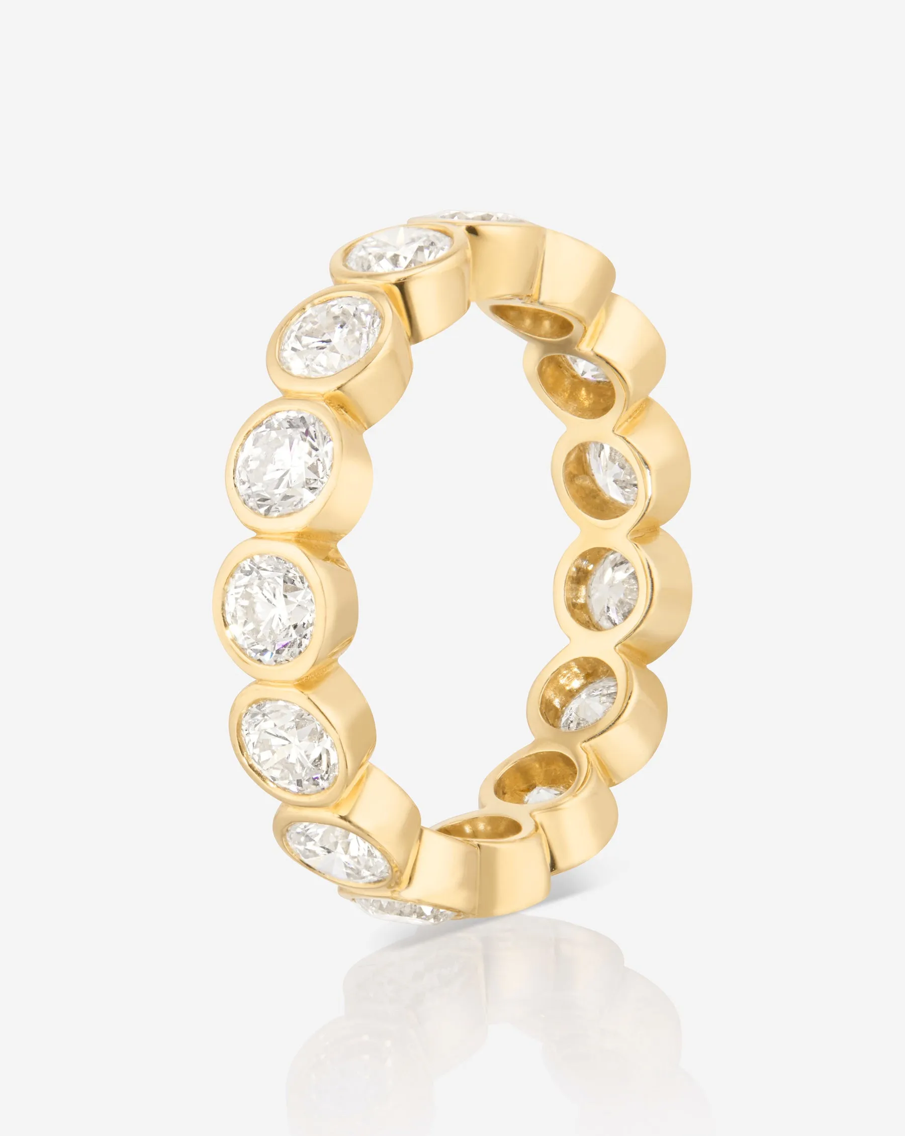 Round Bezel Eternity Band