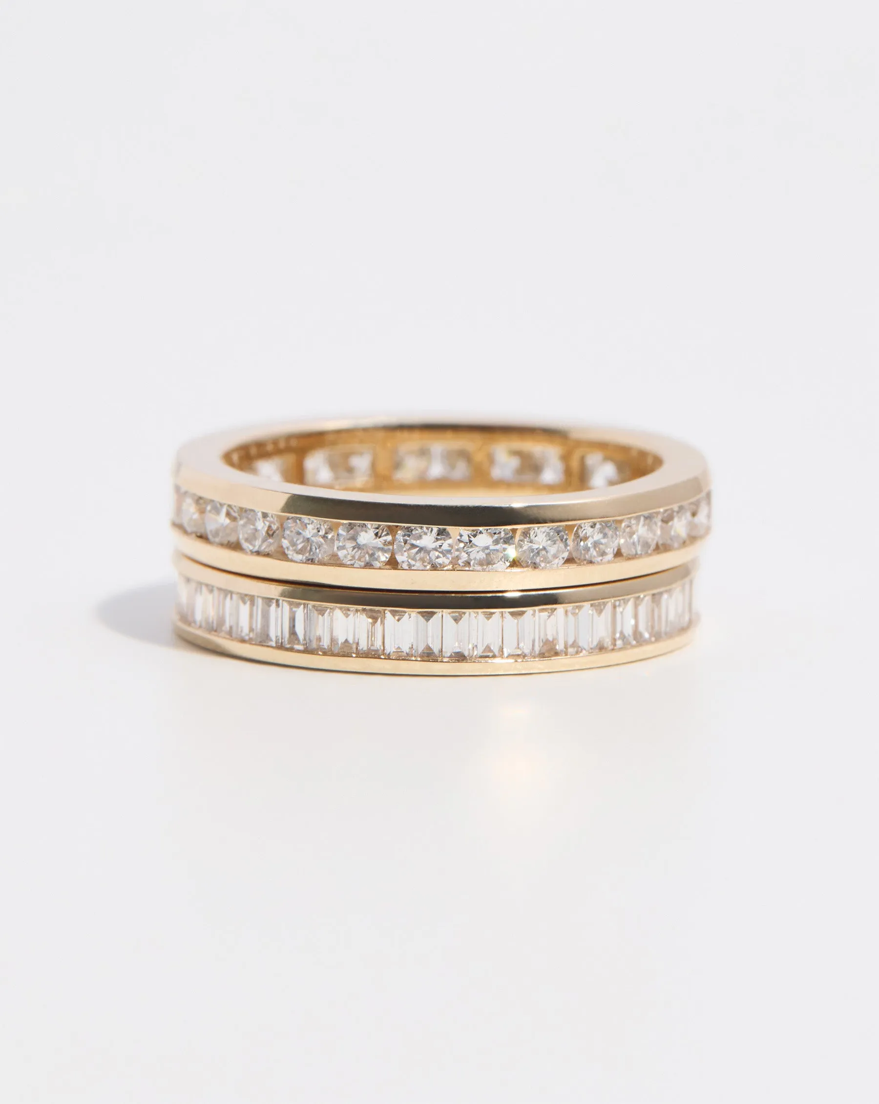 Round Diamond Channel Set Eternity Band