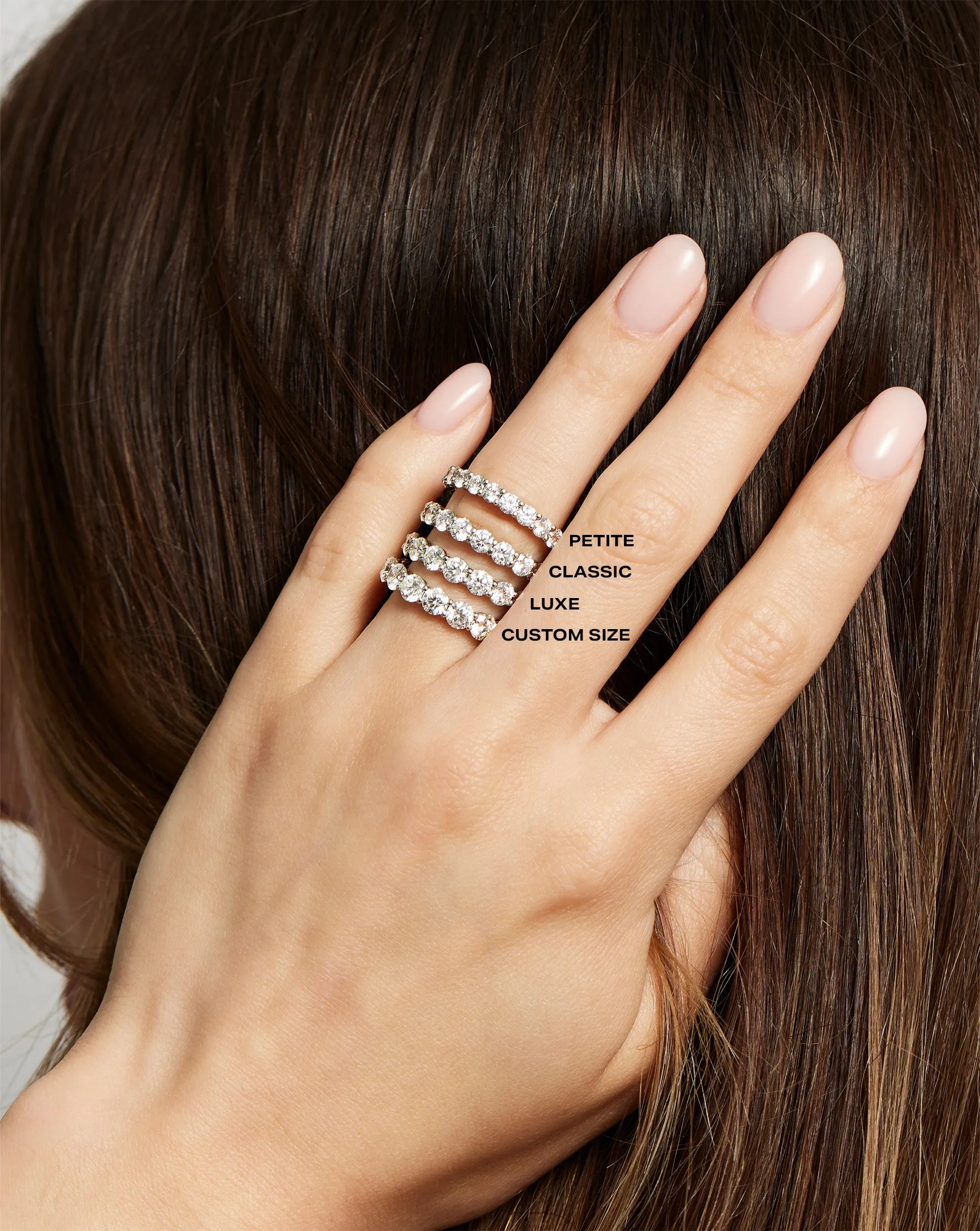Round Lab Diamond Eternity Band
